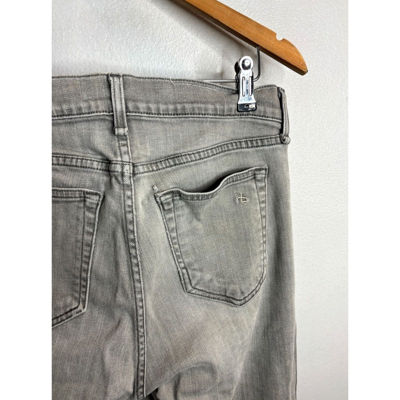 Rag & Bone rag & bone Jeans Slim Fit 2 Gray Denim 32x28 Men's Jeans 5-Pocket Style 5200 Size US 32 / EU 48 - 6 Thumbnail