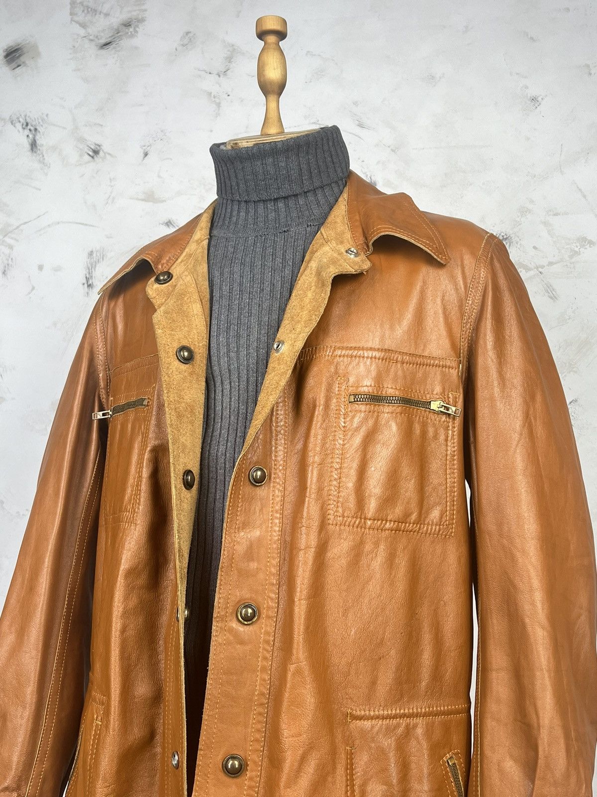 Vintage Vintage Reversible Leather Suede Safari Jacket Size M - L Size US L / EU 52-54 / 3 - 7 Thumbnail