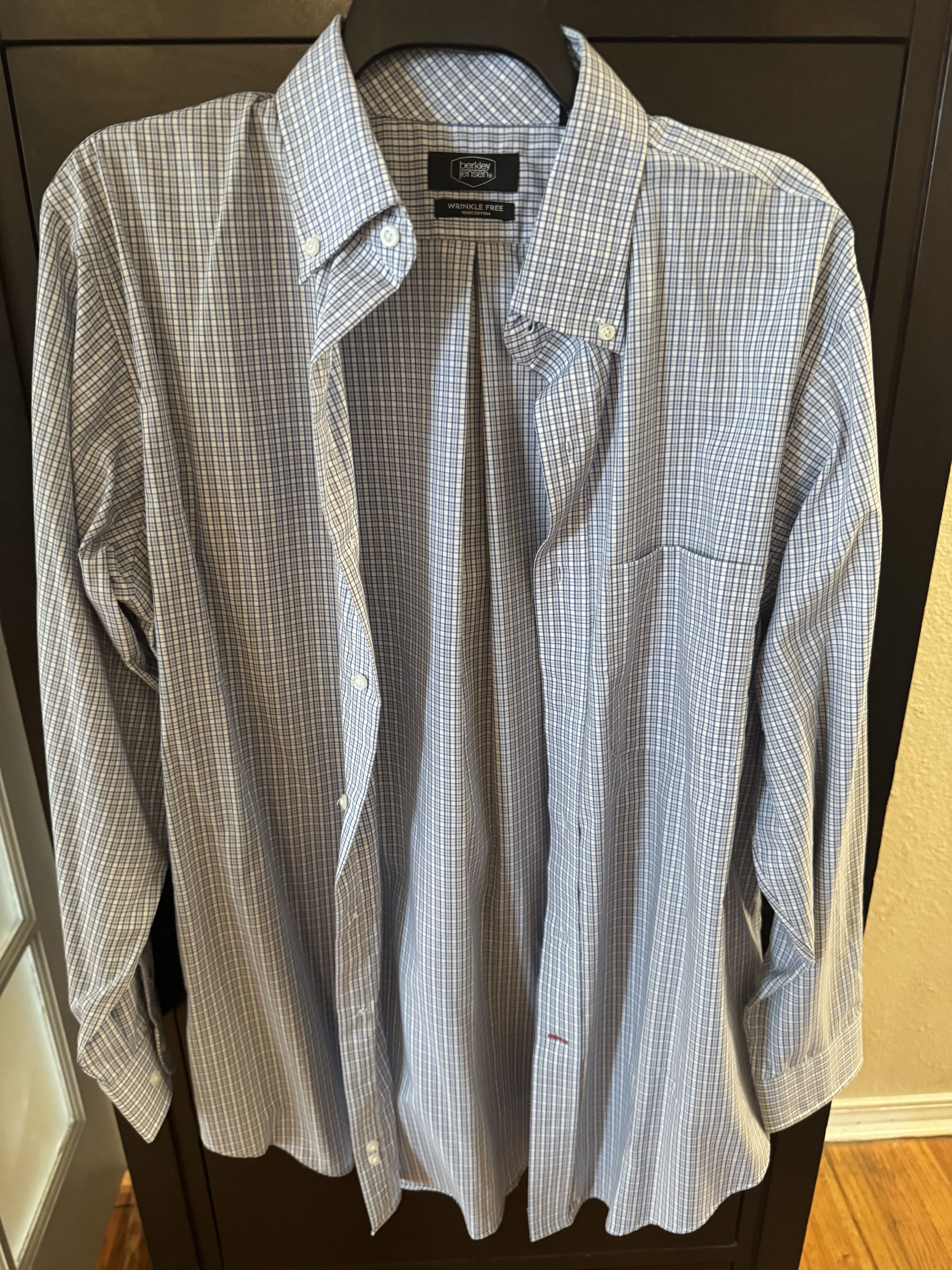Other Berkley Jensen Wrinkle Free Dress Shirt Size US M / EU 48-50 / 2 - 2 Thumbnail