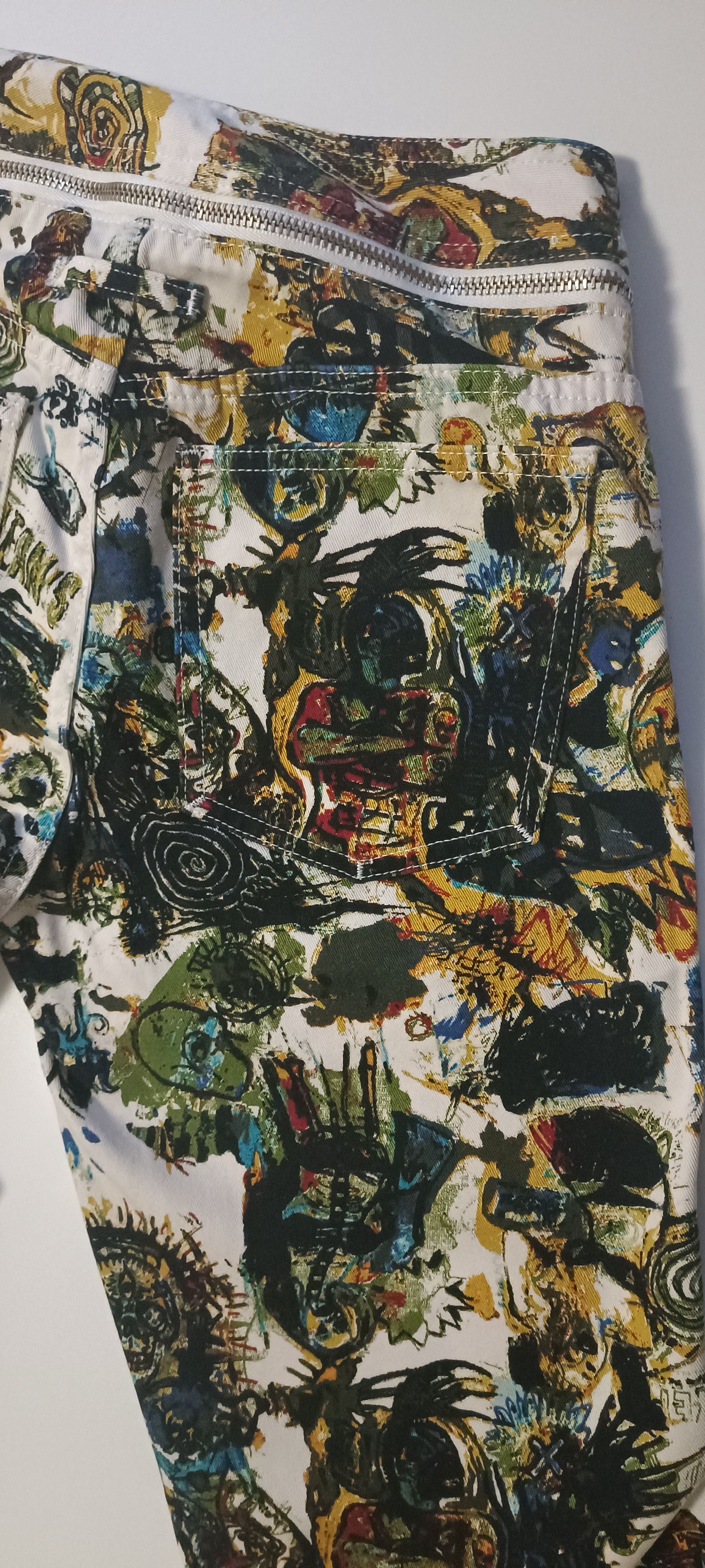 Jean Paul Gaultier 2000 - Basquiat graffiti pants Size 26" / US 2 / IT 38 - 15 Thumbnail