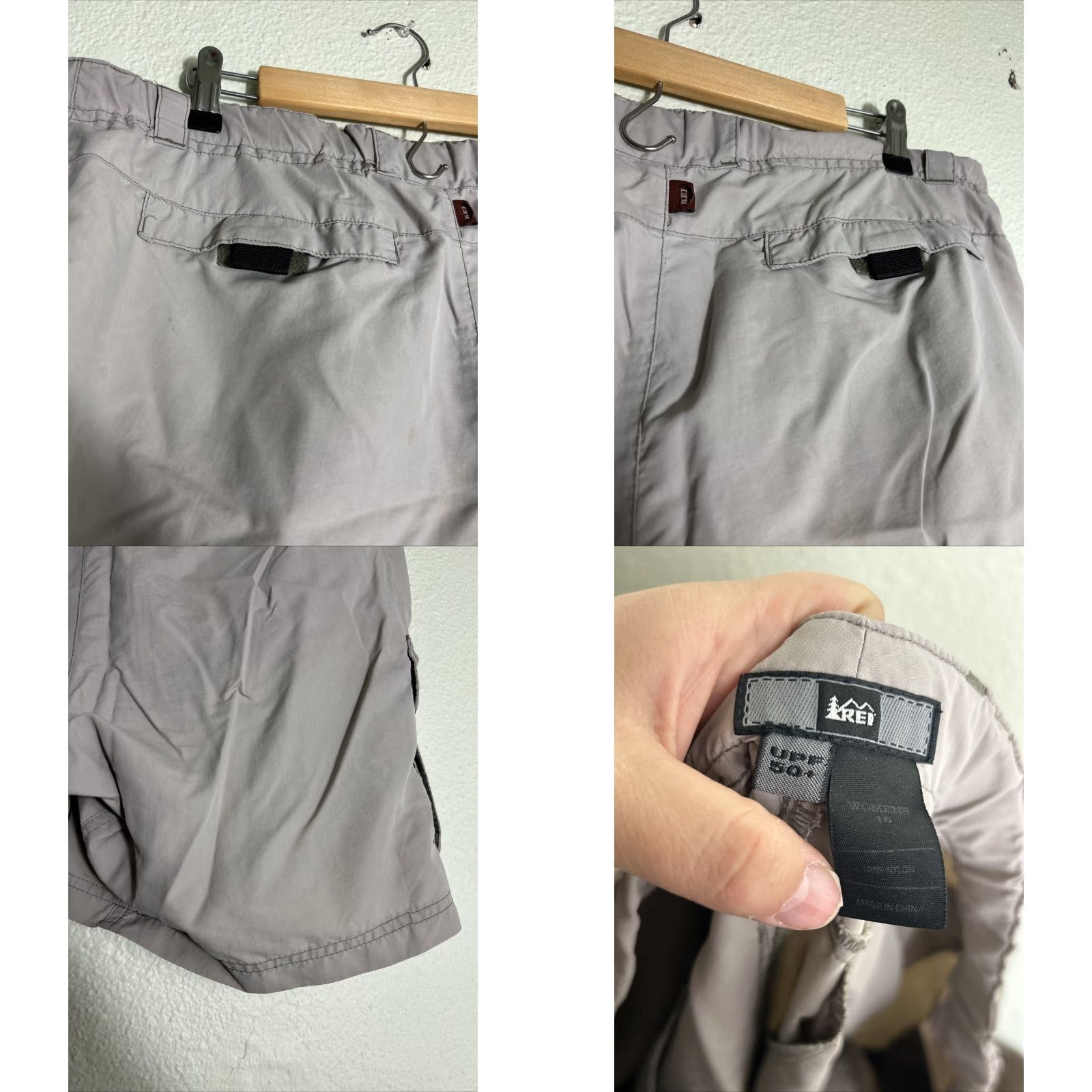 Vintage REI Womens Cargo Shorts Upf 50+ Beige Nylon 38x7 Size 16 Regular Size 38" / US 16 / IT 52 - 9 Thumbnail