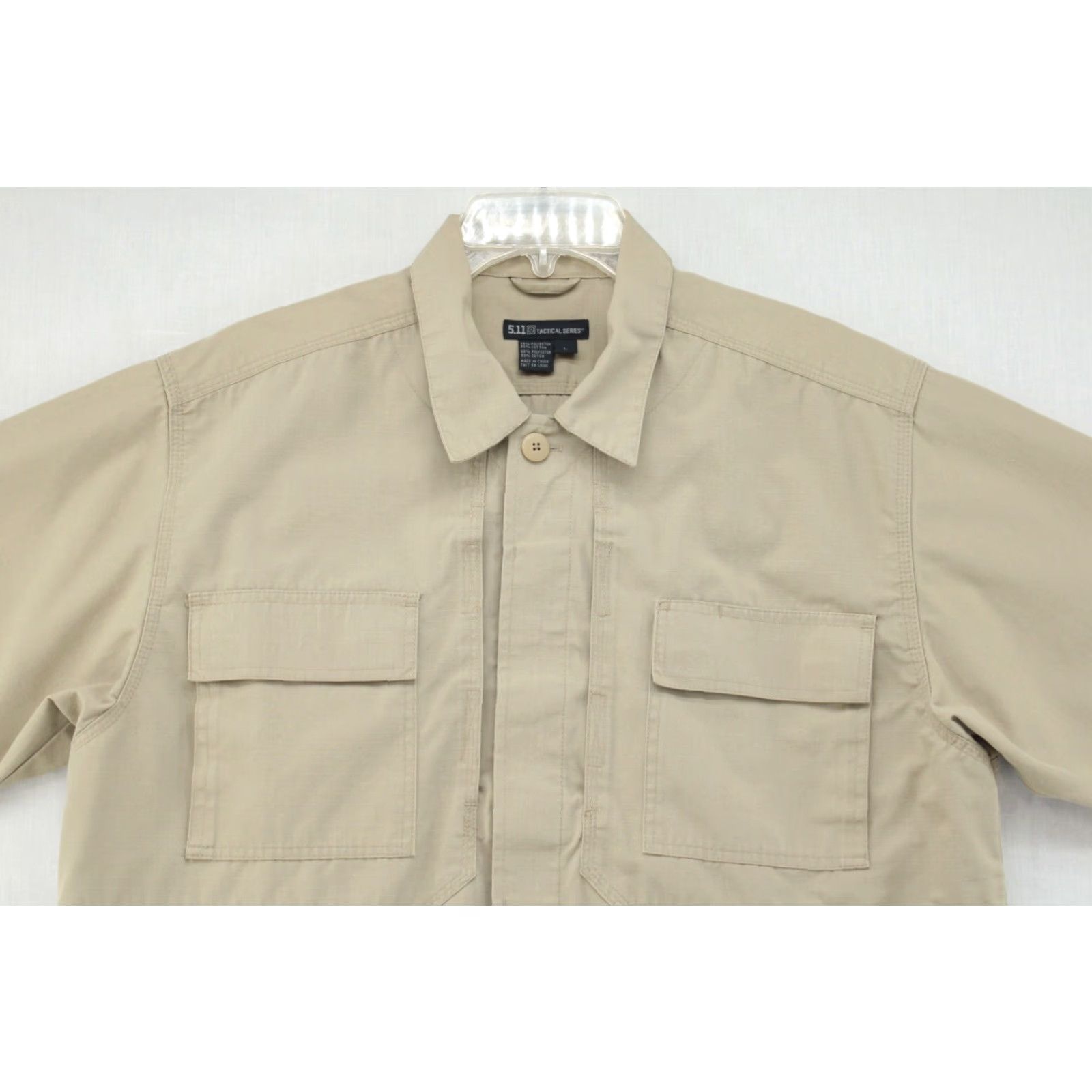 Vintage 5.11 Tactical Shirt Khaki Mens L Large Gun Pocket Conceal Carry Utility Uniform Size US L / EU 52-54 / 3 - 3 Thumbnail