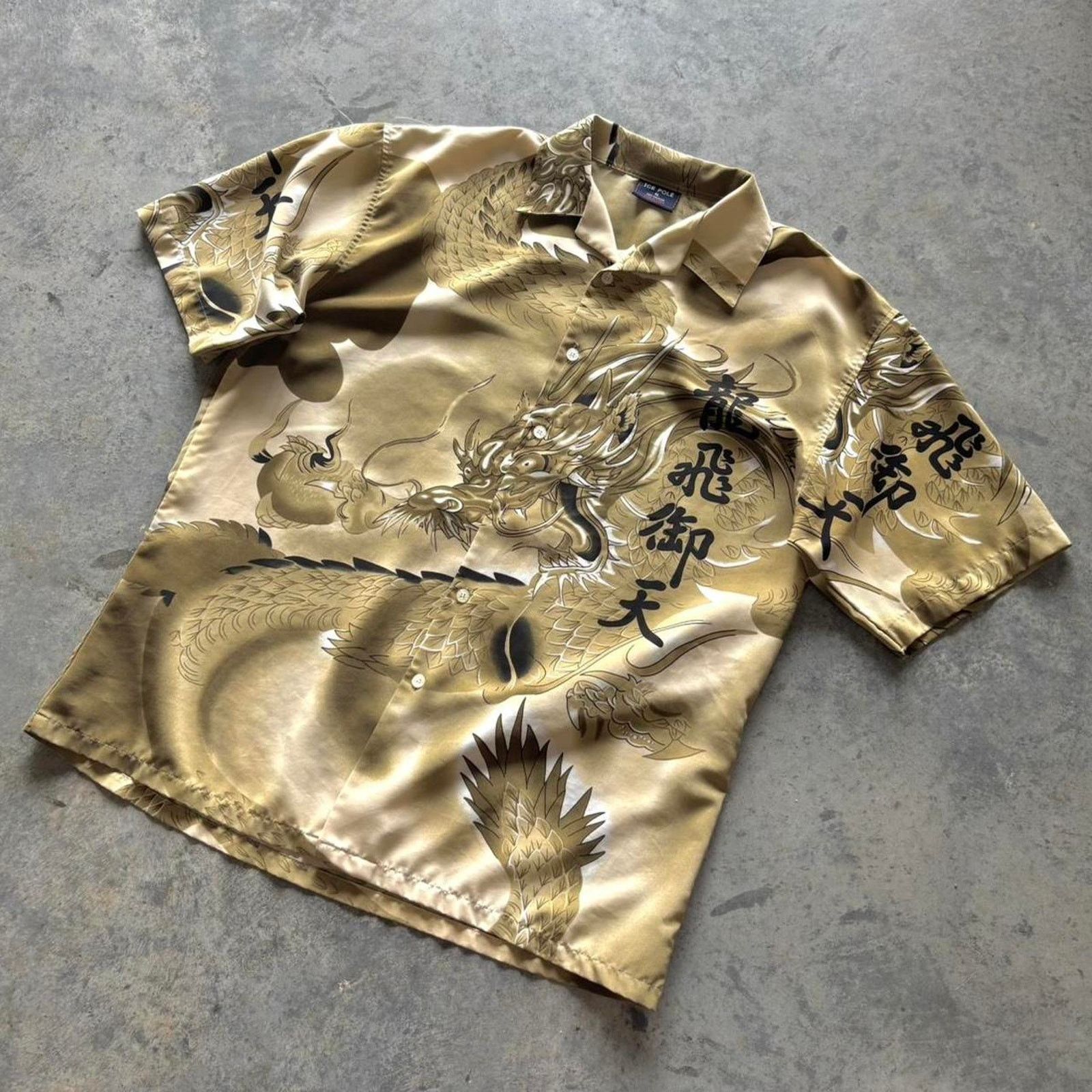 JNCO × Japanese Brand × Vintage Vintage Y2K Dragon All Over Print Button Up Shirt Size US XL / EU 56 / 4 - 1 Thumbnail