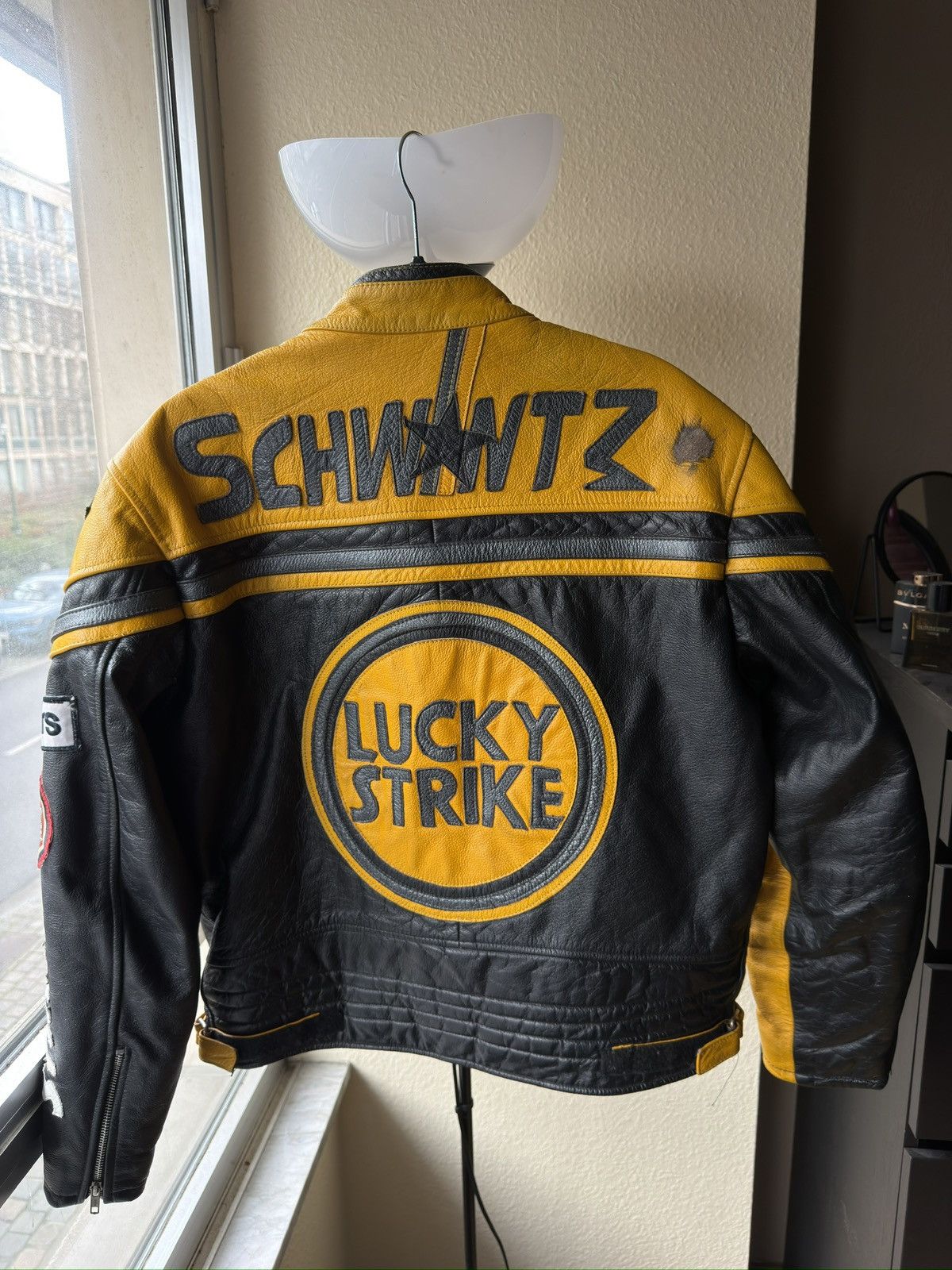 Leather Real leather jacket racing arrow lucky strike arai michelin Size US L / EU 52-54 / 3 - 14 Thumbnail