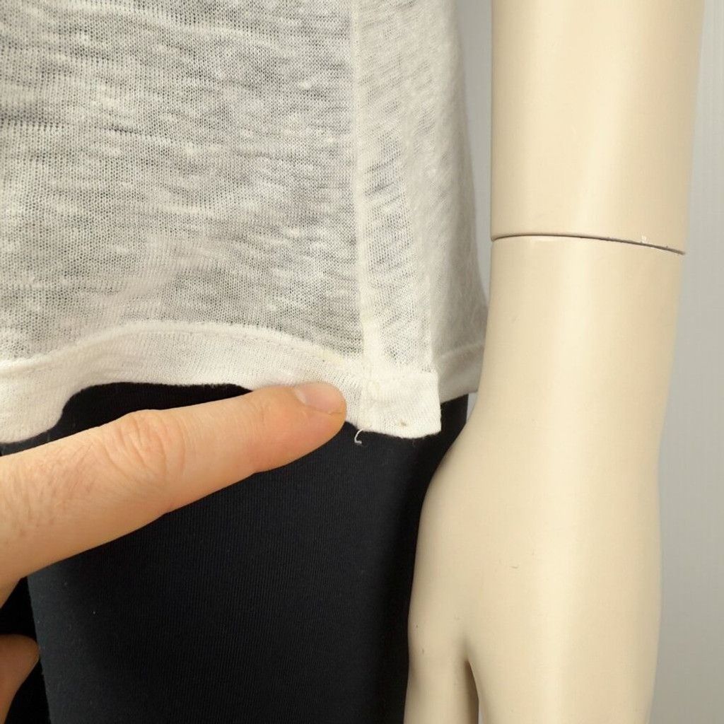 Brochu Walker BROCHU WALKER Linen Scoop Neck Short Sleeves T-shirt Size M Size L / US 10 / IT 46 - 8 Thumbnail
