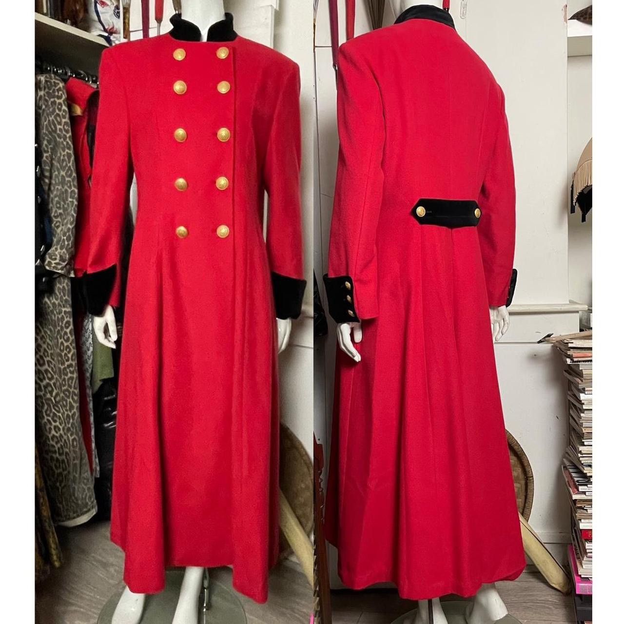 image of Archival Clothing x Vintage Mondi Red Wool 1994 Coat, Women's (Size Medium)