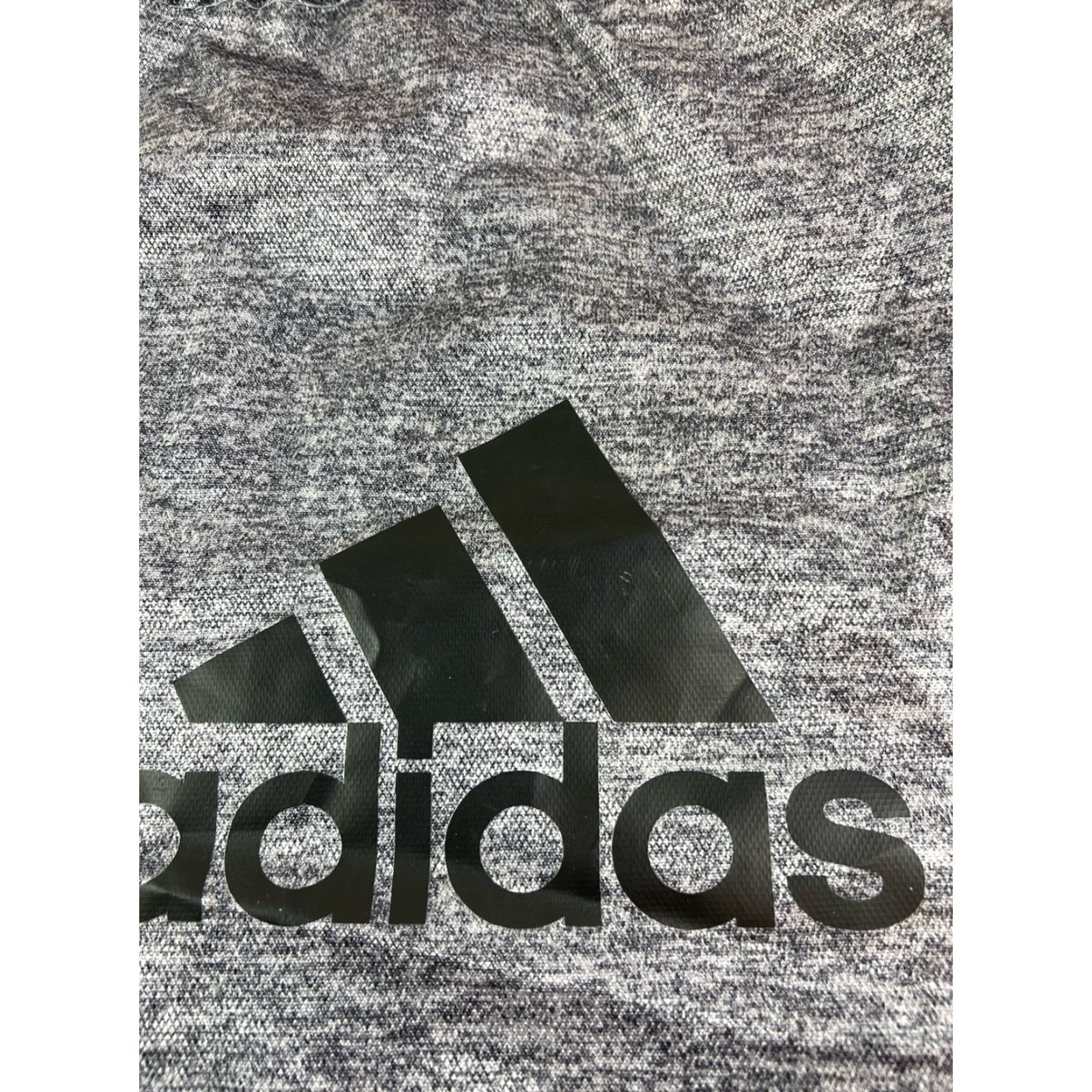 Adidas Adidas Tournament Sackpack Drawstring Gym Bag Black Men Backpack Sport School Grey Size ONE SIZE - 3 Thumbnail