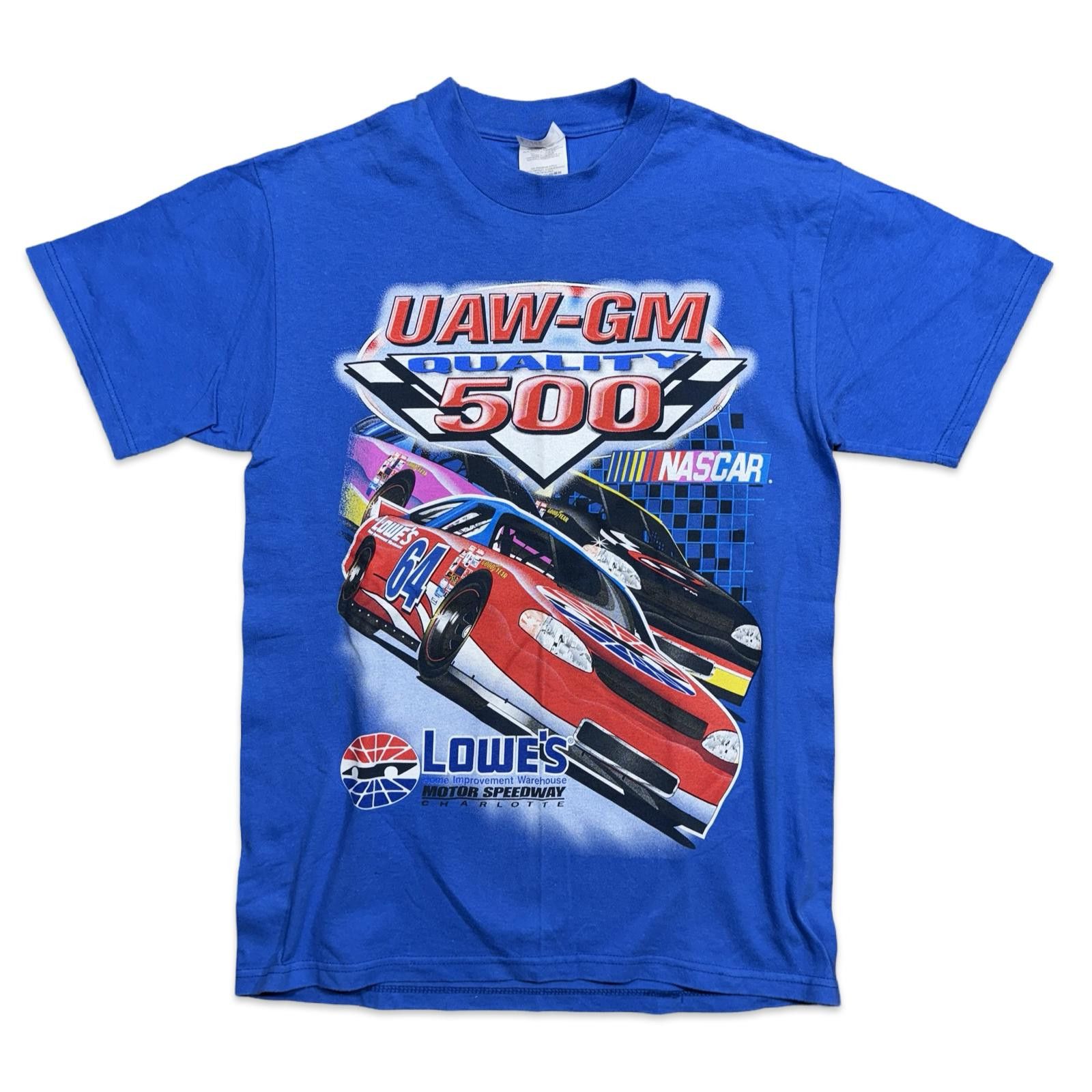 Hanes Vintage UAW-GM Quality 500 Lowe's NASCAR T-Shirt - 1999 Size US M / EU 48-50 / 2 - 1 Thumbnail