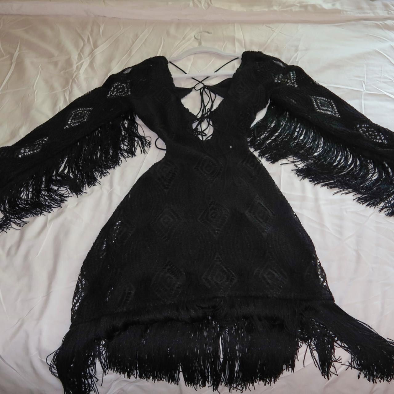 Designer For Love and Lemons black cut out mini dress🖤🤠 Size S / US 4 / IT 40 - 5 Thumbnail