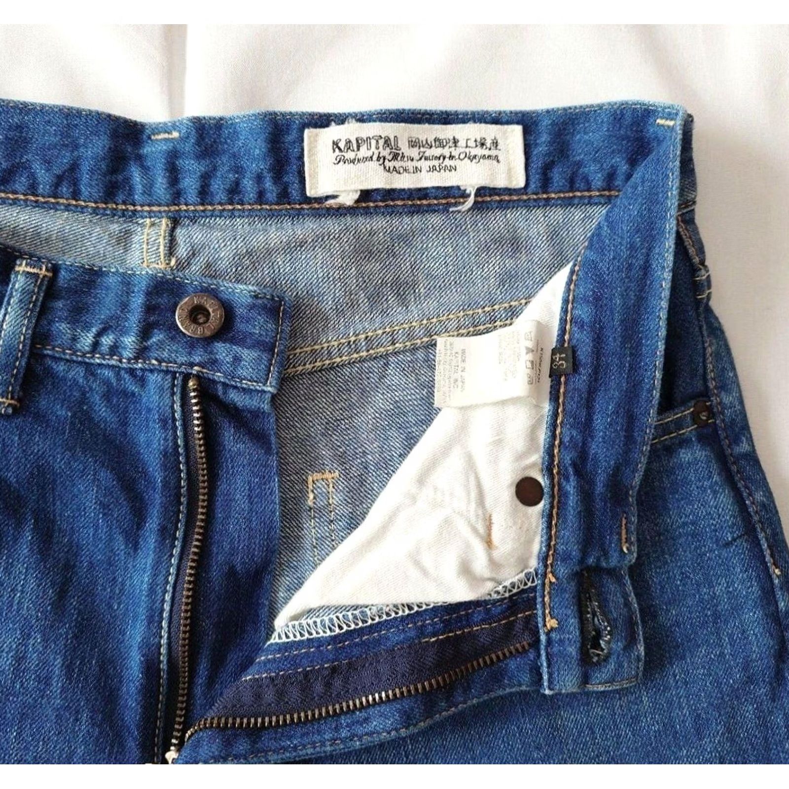 Kapital KAPITAL Jeans Men's Size 34 Indigo Made in Okayama Mitsu Factory USED Size US 34 / EU 50 - 3 Thumbnail