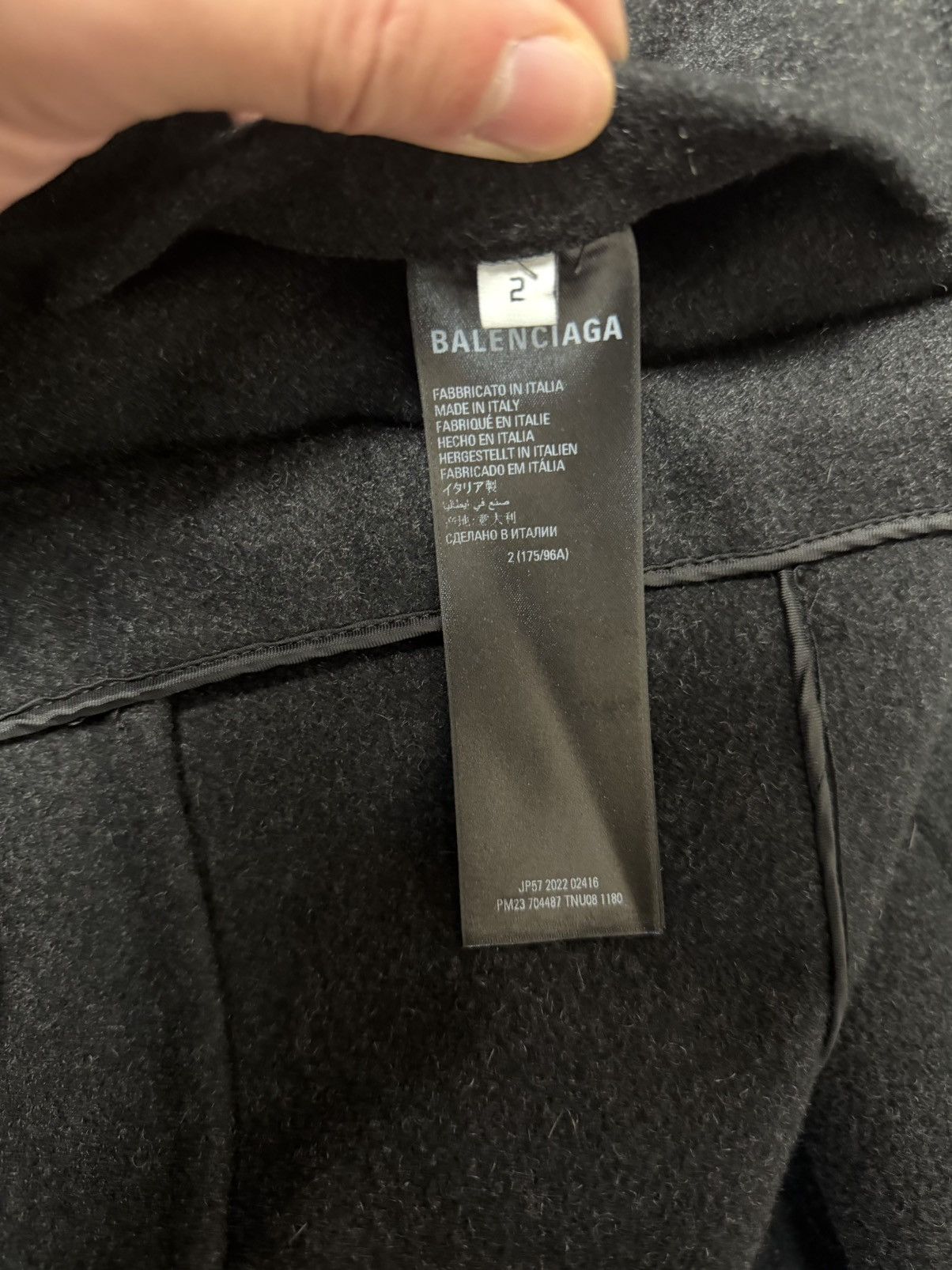 Balenciaga [2]Balenciaga raw edge coat Size US M / EU 48-50 / 2 - 5 Thumbnail