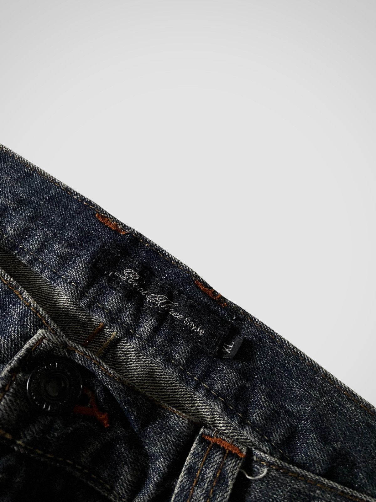 If Six Was Nine Root Three Seawash Glittery Flared Jeans Size US 34 / EU 50 - 7 Thumbnail