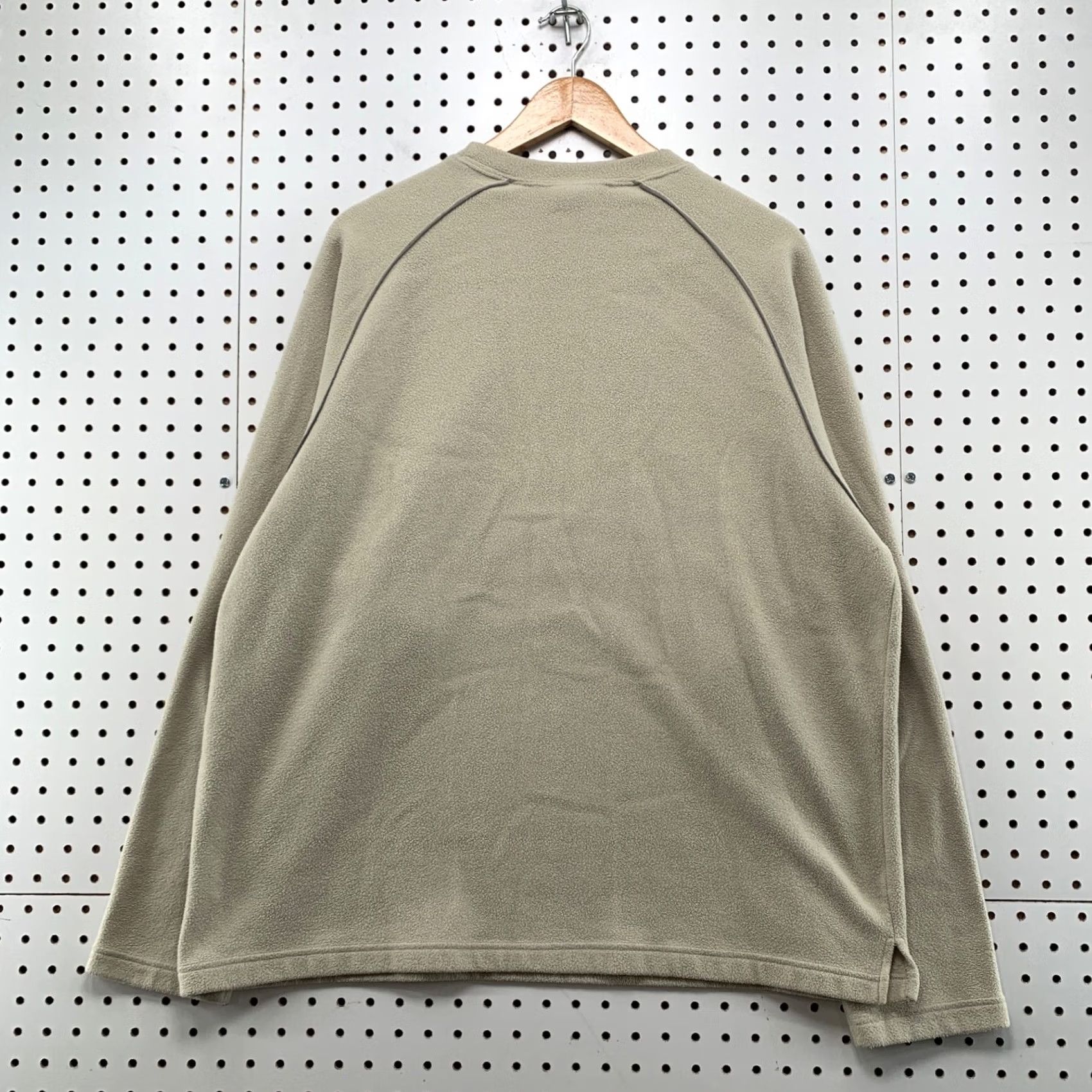 Old Navy VINTAGE Old Navy Fleece Sweatshirt Mens Large Beige Pullover Y2K Size US L / EU 52-54 / 3 - 2 Thumbnail