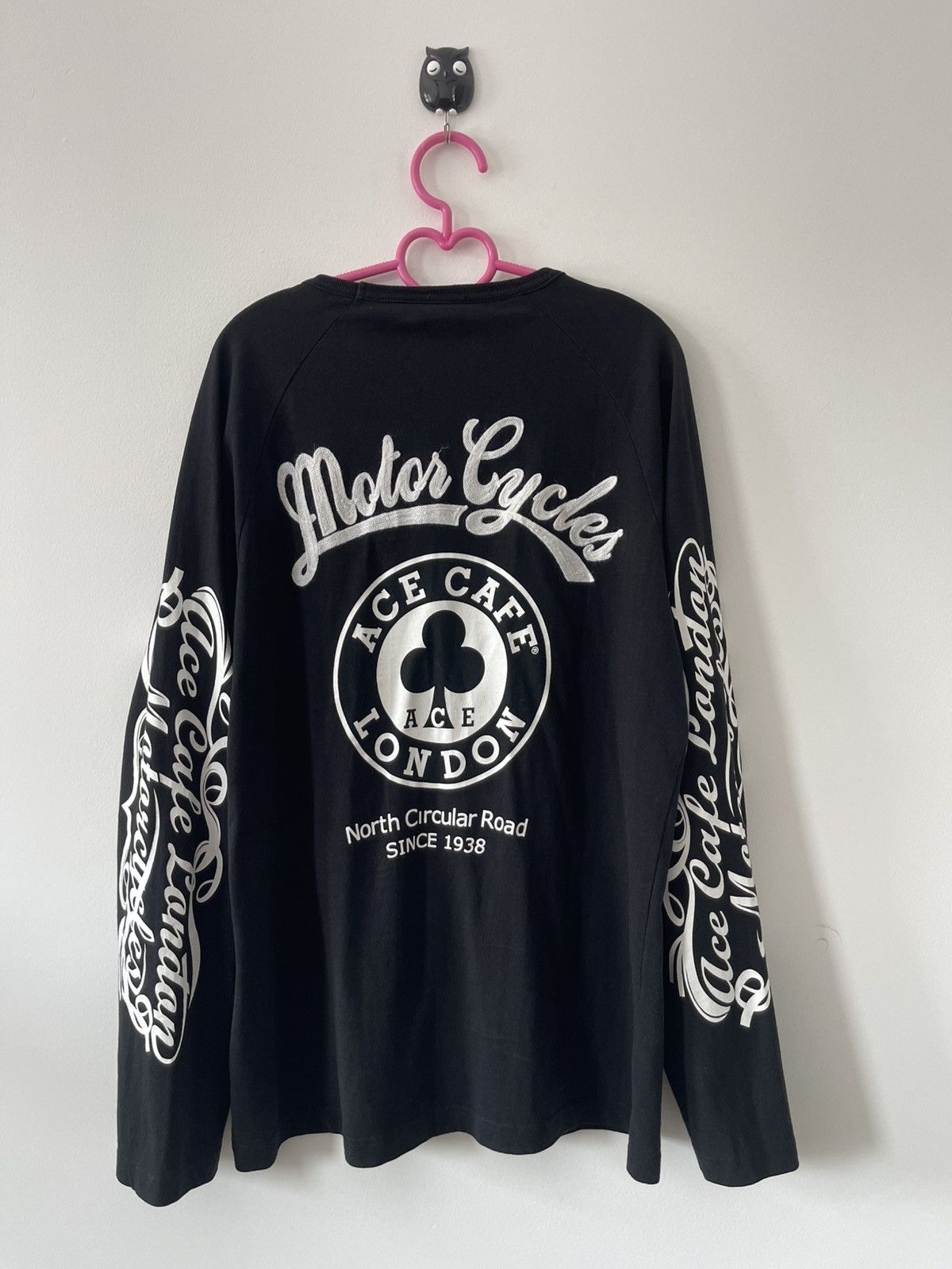 Harley Davidson Rare Vintage ACE CAFE LONDON ROCKERS Spell Out Embroidered Size US XL / EU 56 / 4 - 1 Thumbnail