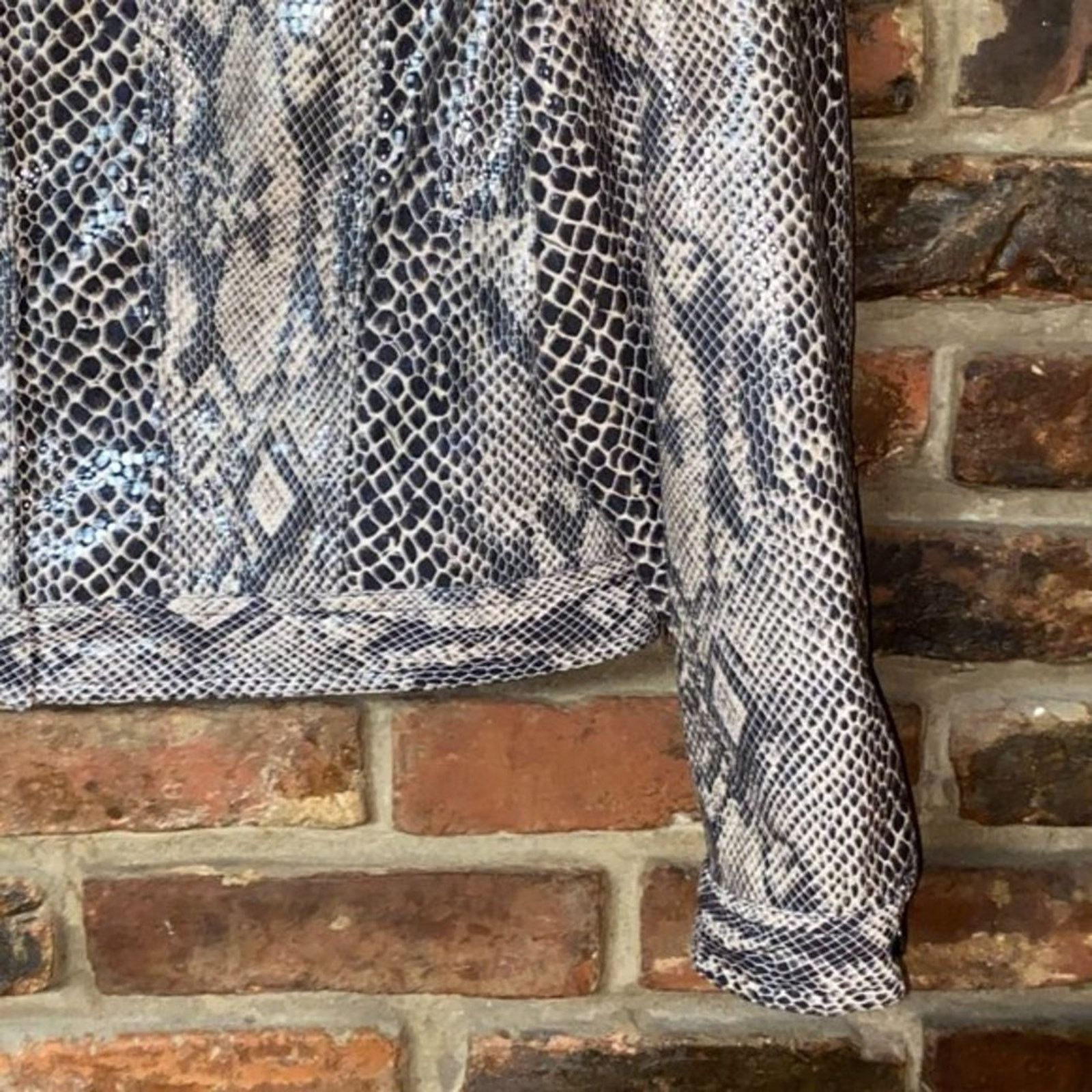 Other Amanda Smith Faux Snakeskin Button Down Jacket 10 Size L / US 10 / IT 46 - 4 Thumbnail
