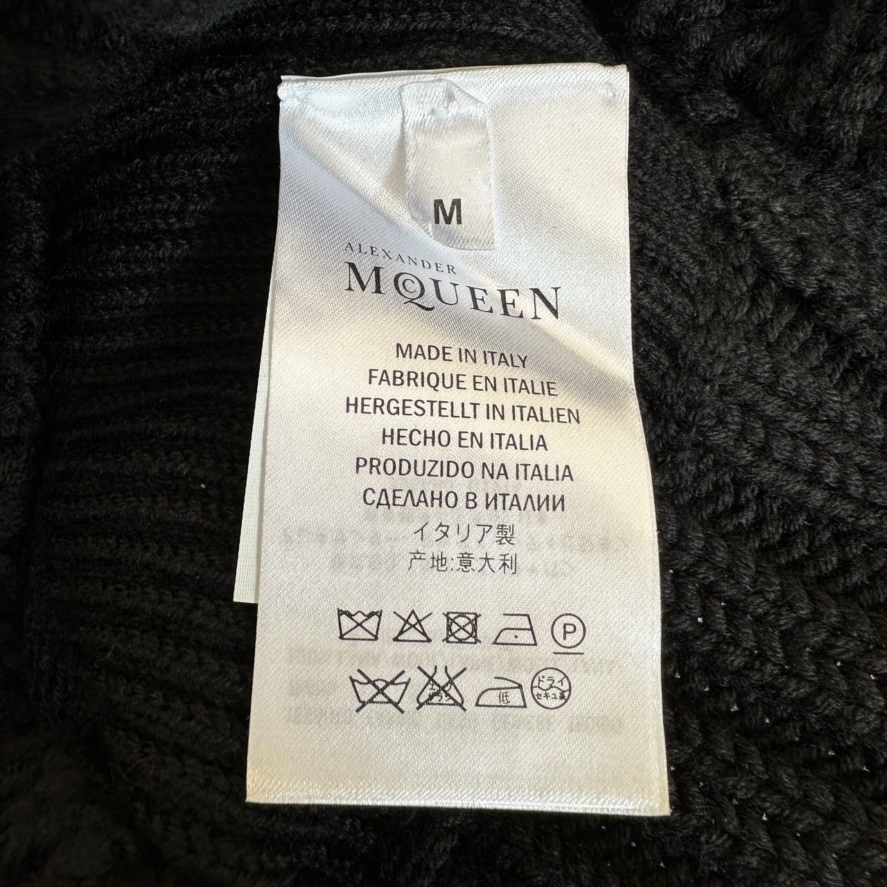 Alexander McQueen Alexander McQueen Black Adjustable Sleeve Wool Sweater Size M / US 6-8 / IT 42-44 - 7 Thumbnail