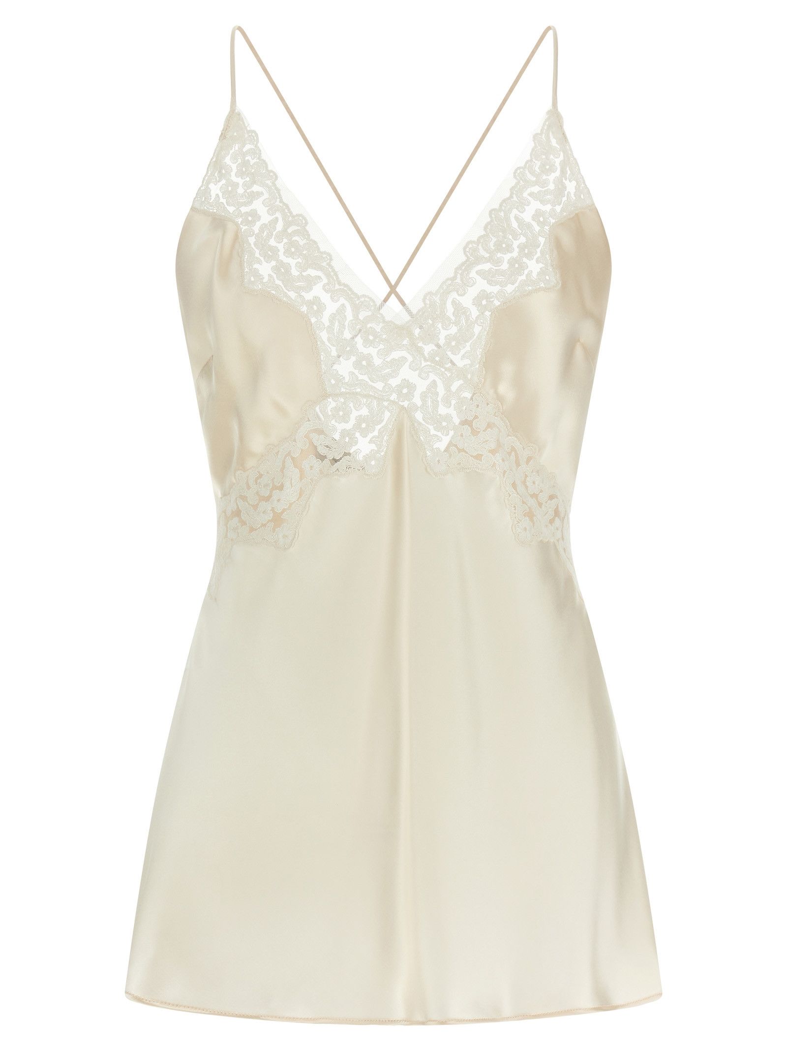 Alberta Ferretti Satin and lace top Size S / US 4 / IT 40 - 1 Thumbnail