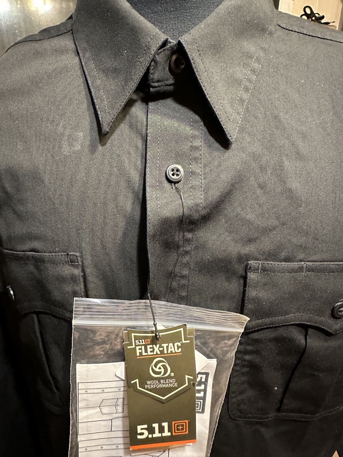 5.11 New 5.11 Tactical Men's XL Black Long Sleeve Zipper Flex-Tac Size US XL / EU 56 / 4 - 3 Thumbnail