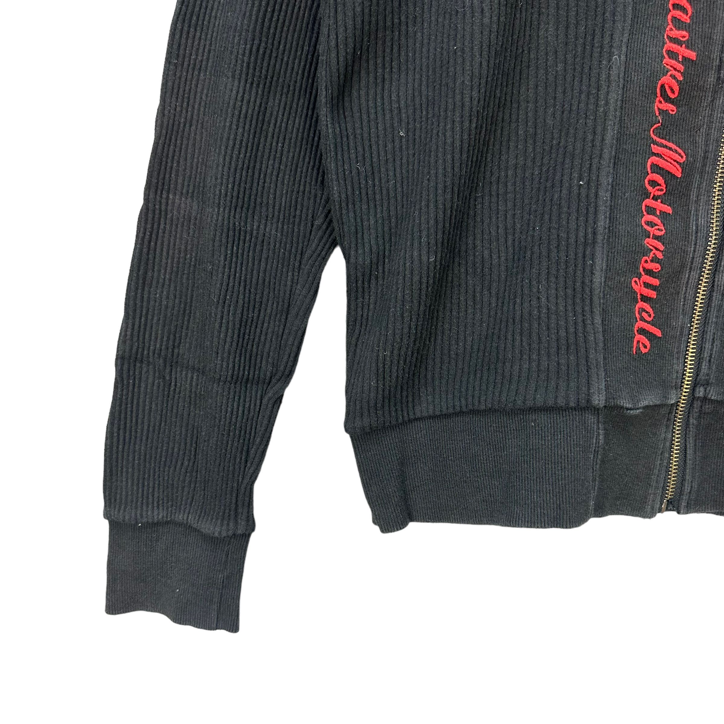 Japanese Brand REAL MASTER MOTORCYCLE BIG LOGO SWEATER JACKET #7933-191 Size US L / EU 52-54 / 3 - 12 Thumbnail