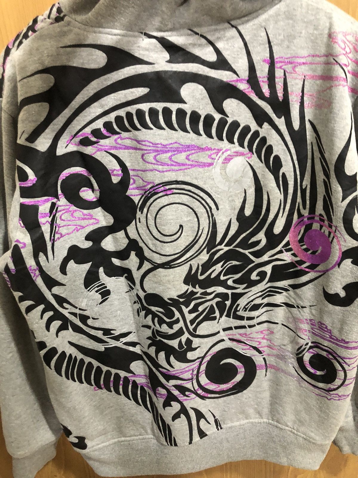 Japanese Brand Sukajan Dragon Zip Up Hoodie Size US XL / EU 56 / 4 - 2 Thumbnail