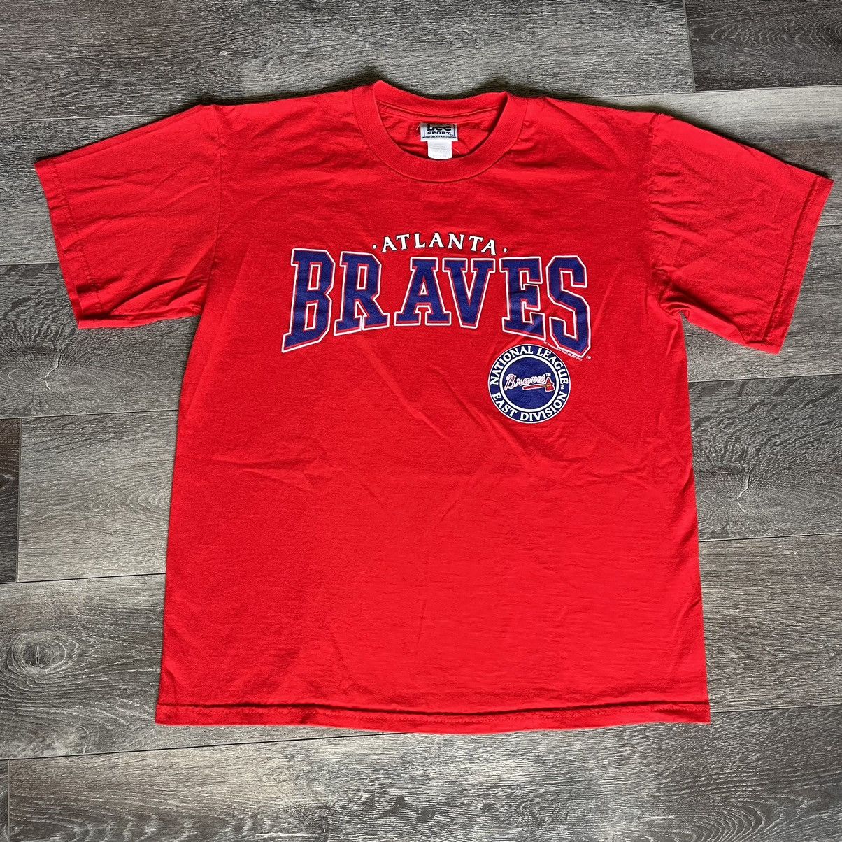 Vintage 2000s MLB Atlanta Braves Lee Sport Graphic Logo Tee