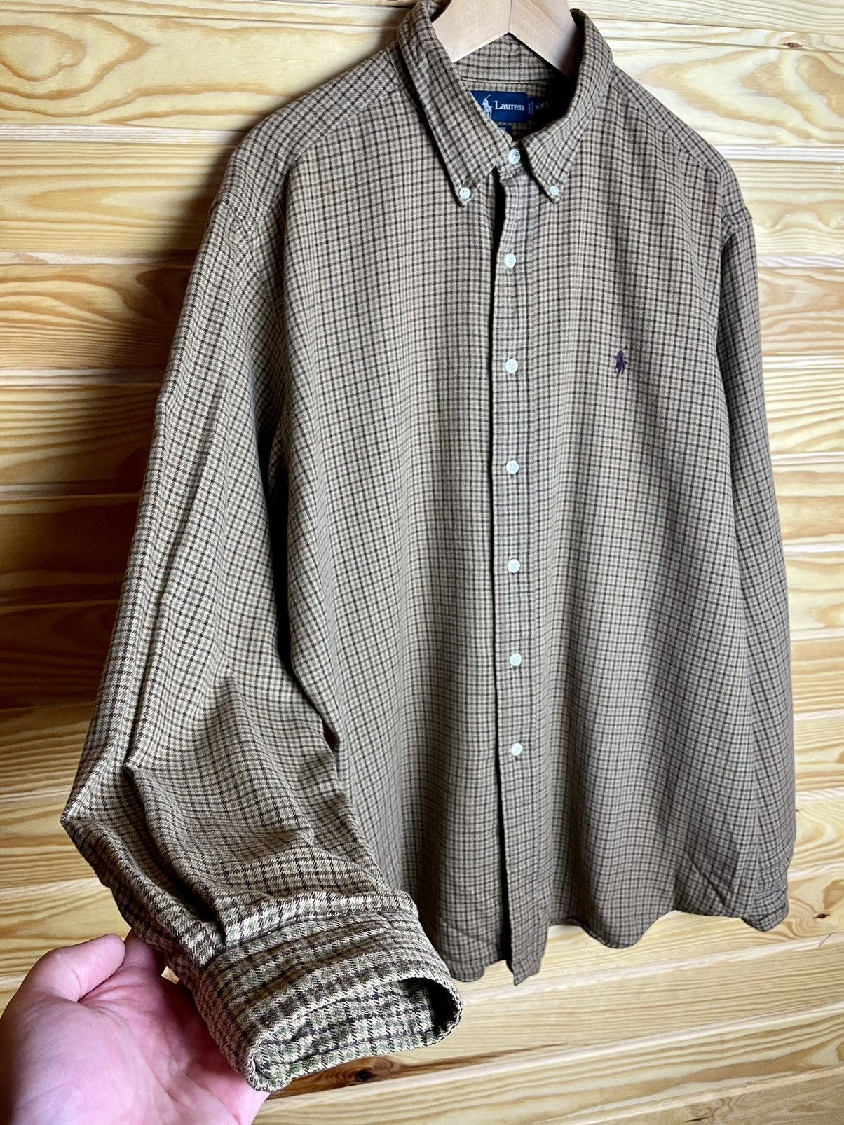 Japanese Brand × Polo Ralph Lauren × Vintage Vintage Polo Ralph Lauren Shirt Made In Hong Kong Size 90s Size US XXL / EU 58 / 5 - 5 Thumbnail