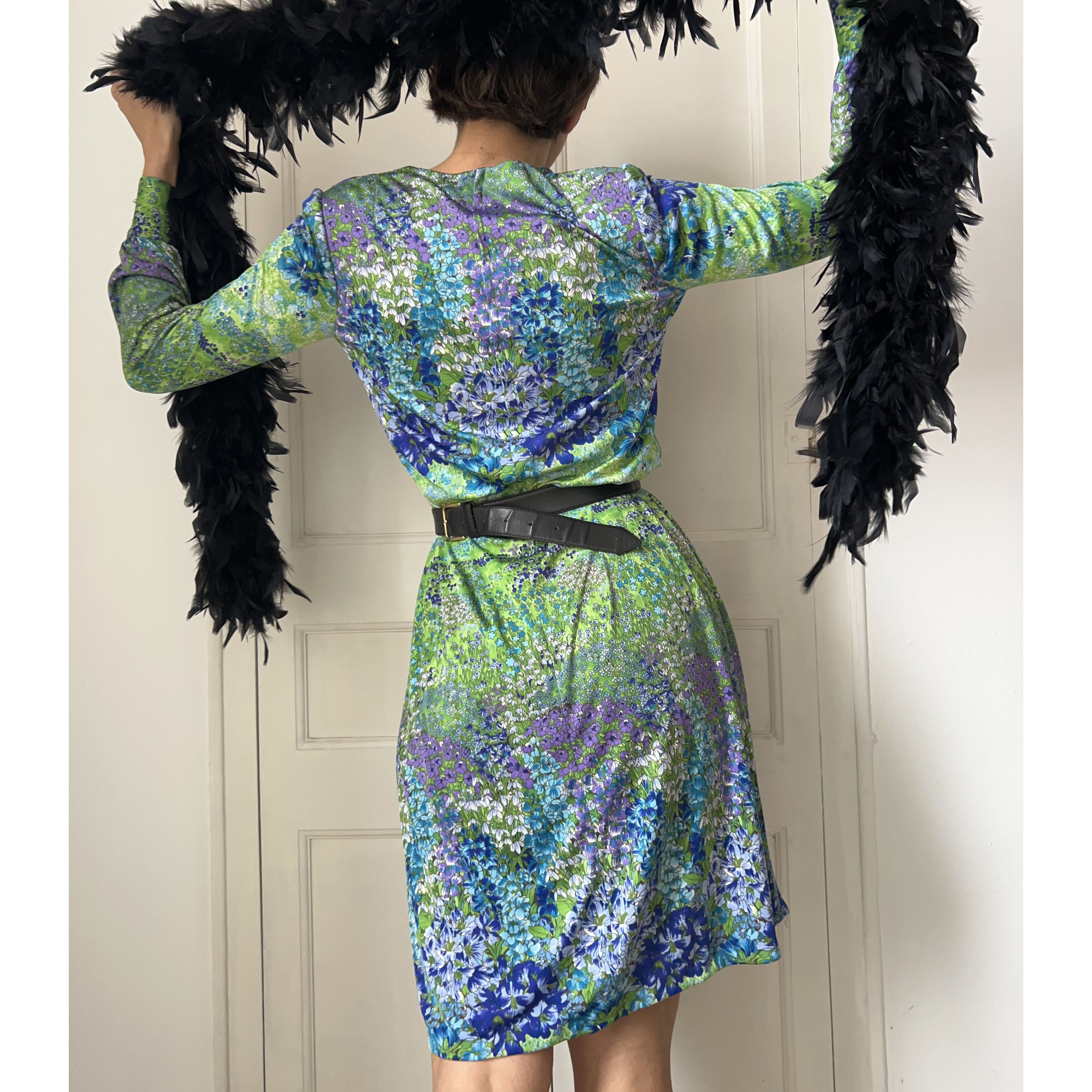Vintage Vintage Cottagecore 70s Floral Midi Dress Size M / US 6-8 / IT 42-44 - 3 Thumbnail