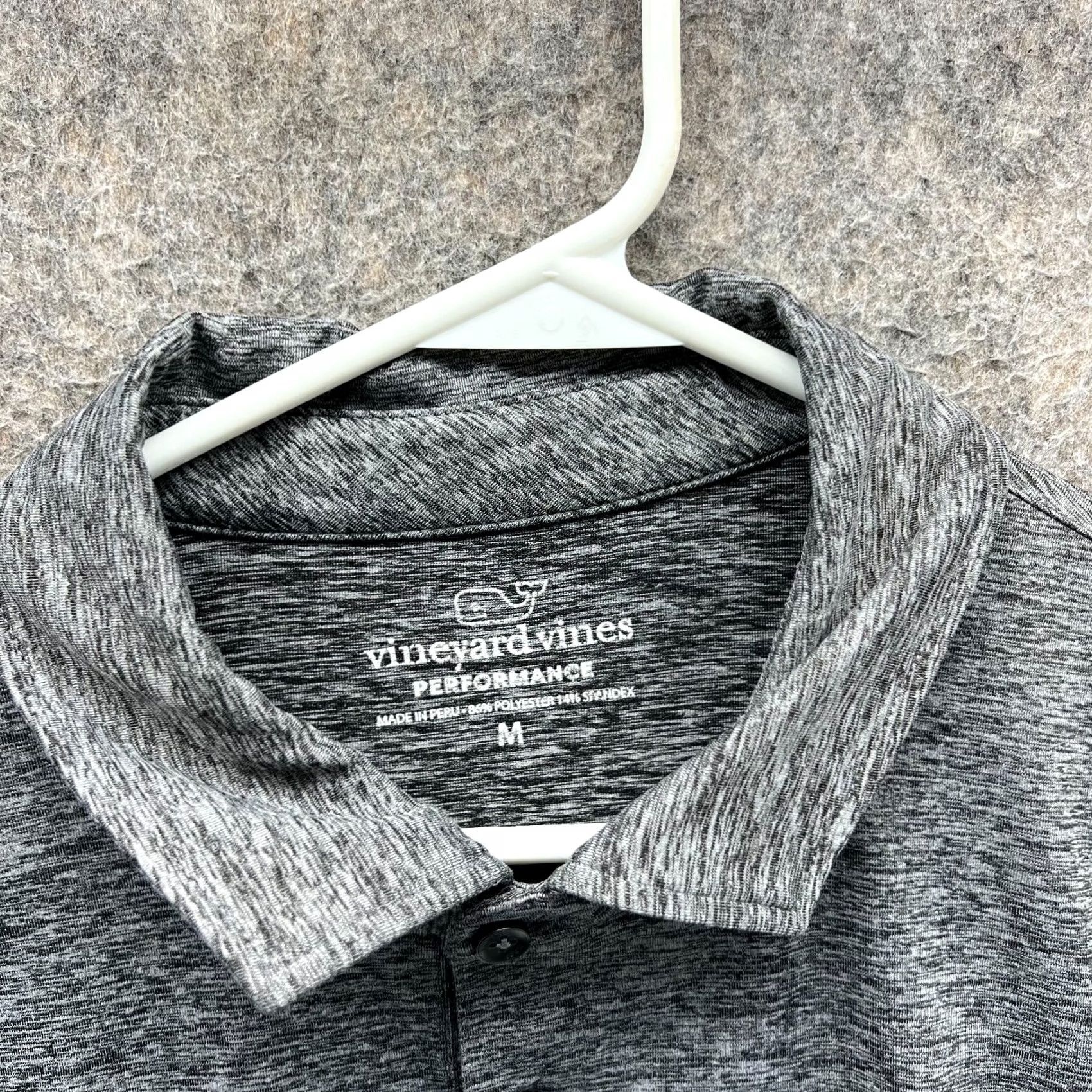 Vineyard Vines Vineyard Vines Polo Shirt Mens Medium Heather Gray Performance Golf Stretch Shirt Mens Regular Short Sleeve Gray 40 in Chest Size US M / EU 48-50 / 2 - 7 Thumbnail