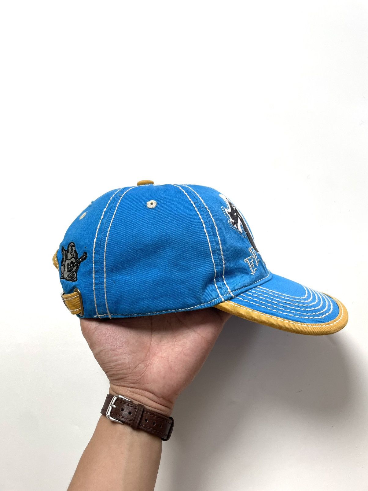 True Religion Vintage True Religion Embroidered Distressed Hat Size ONE SIZE - 6 Thumbnail