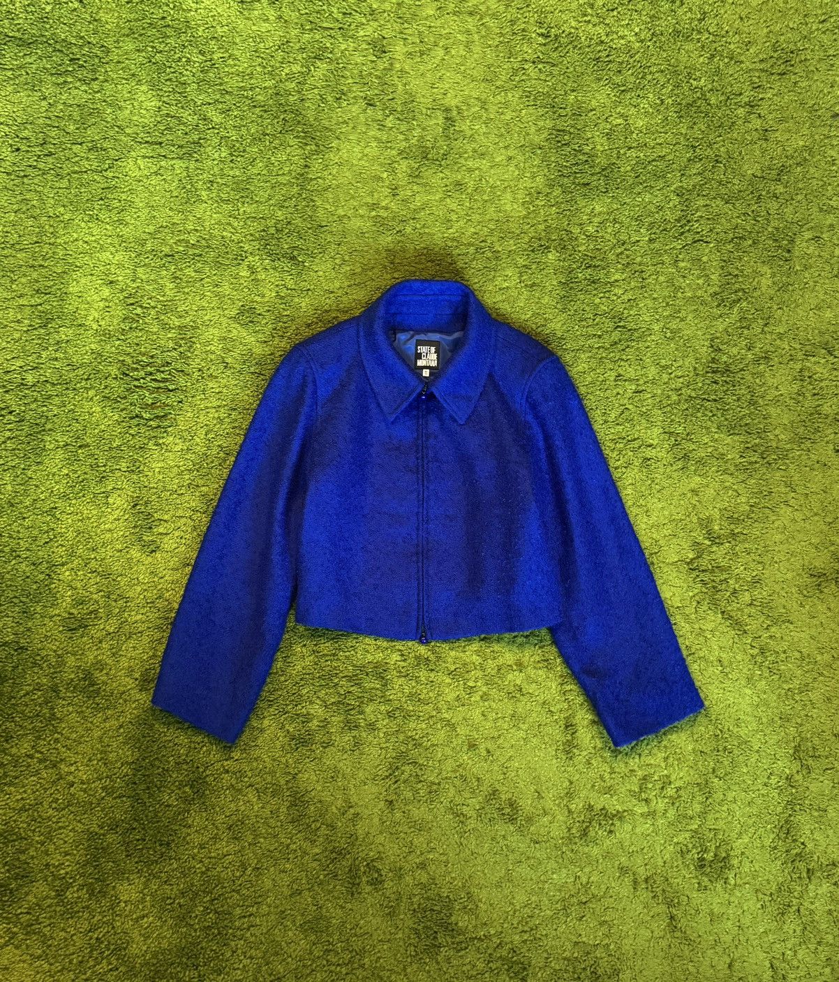 Claude Montana × Vintage State of Claude Montana 1990s archive wool mohair jacket Size M / US 6-8 / IT 42-44 - 1 Thumbnail