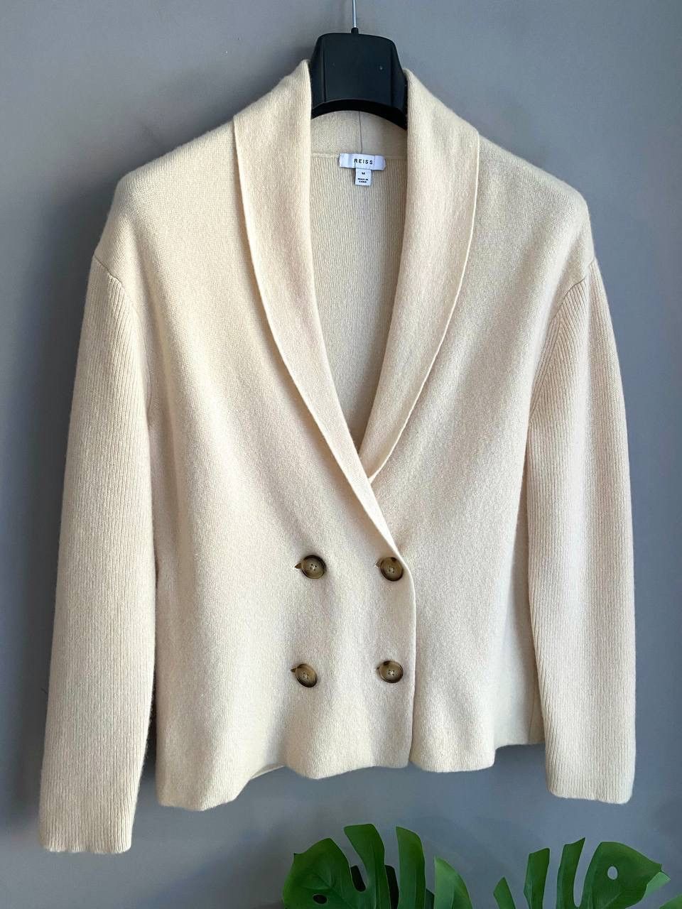 Reiss Reiss Sara Women's Wool/Cashmere Double Breasted Cardigan, M Size M / US 6-8 / IT 42-44 - 3 Thumbnail