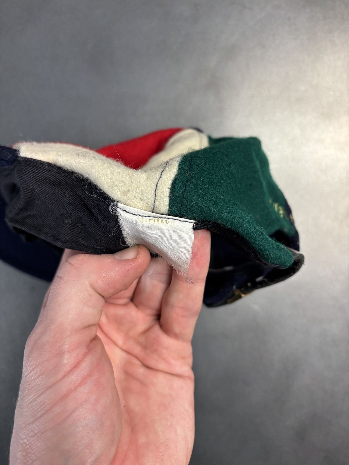 Gap × Vintage 1990s Vintage Wool Baseball Cap Bluenotes Colourblock Hat 90 Size ONE SIZE - 11 Thumbnail