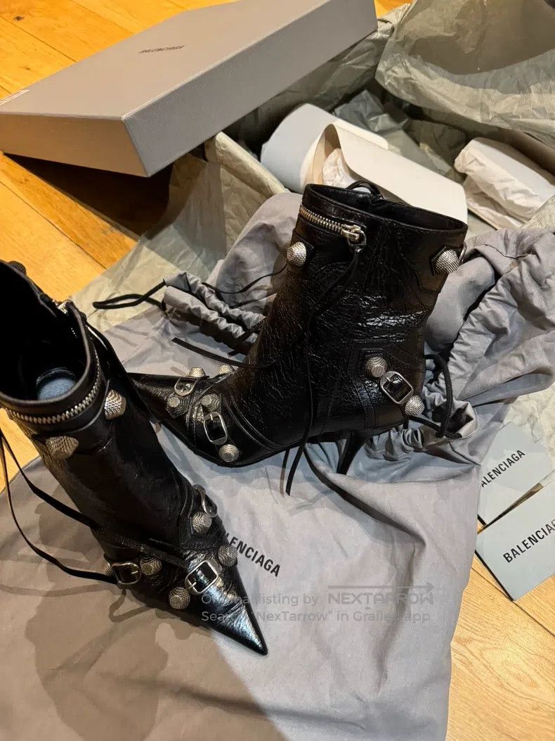 Balenciaga Balenciaga Black Motorcycle Boots Size US 6.5 / IT 36.5 - 5 Thumbnail