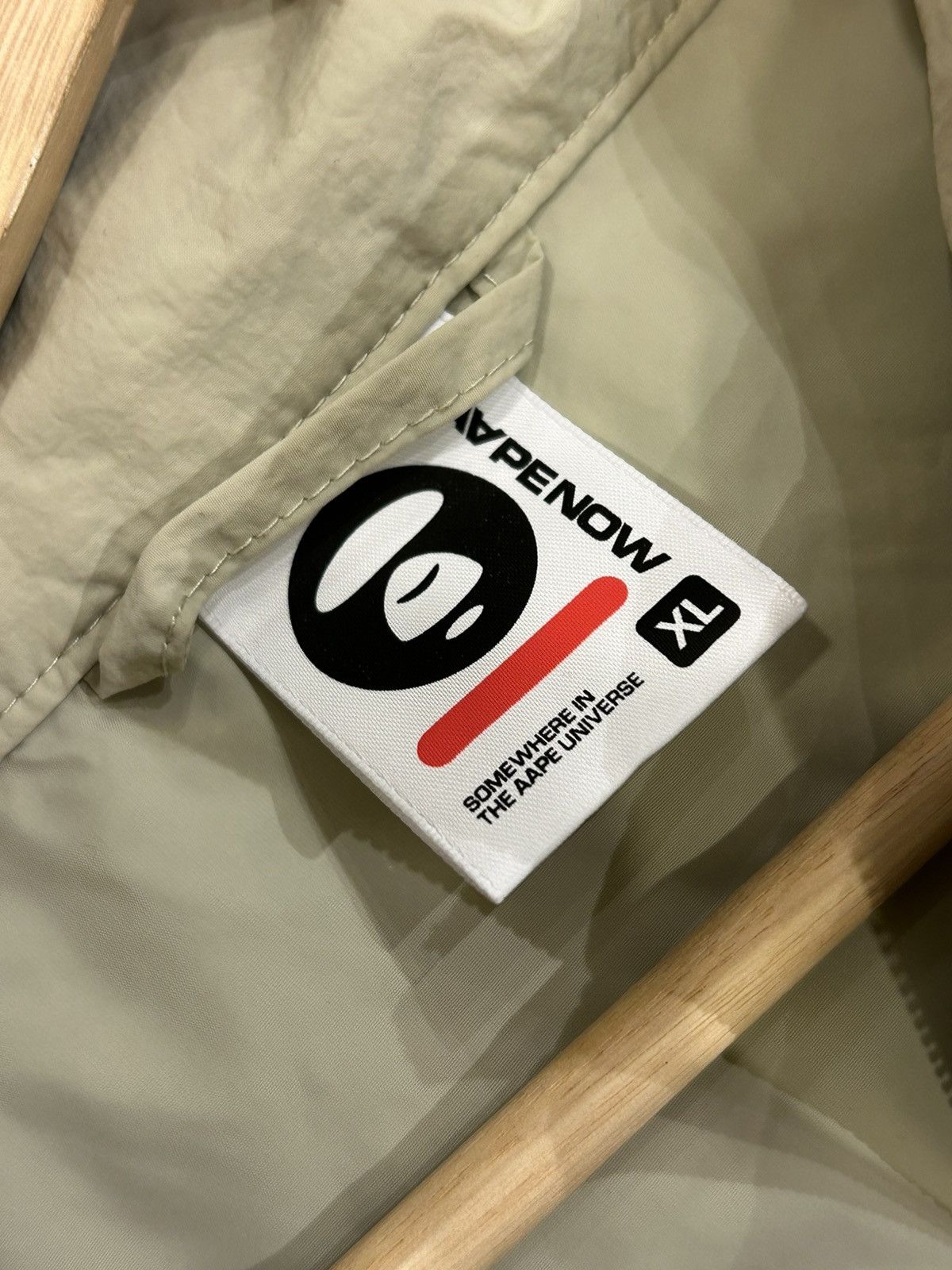 Aape AAPE By Bape Embroidered Light Jacket - Beige Size US XL / EU 56 / 4 - 3 Thumbnail