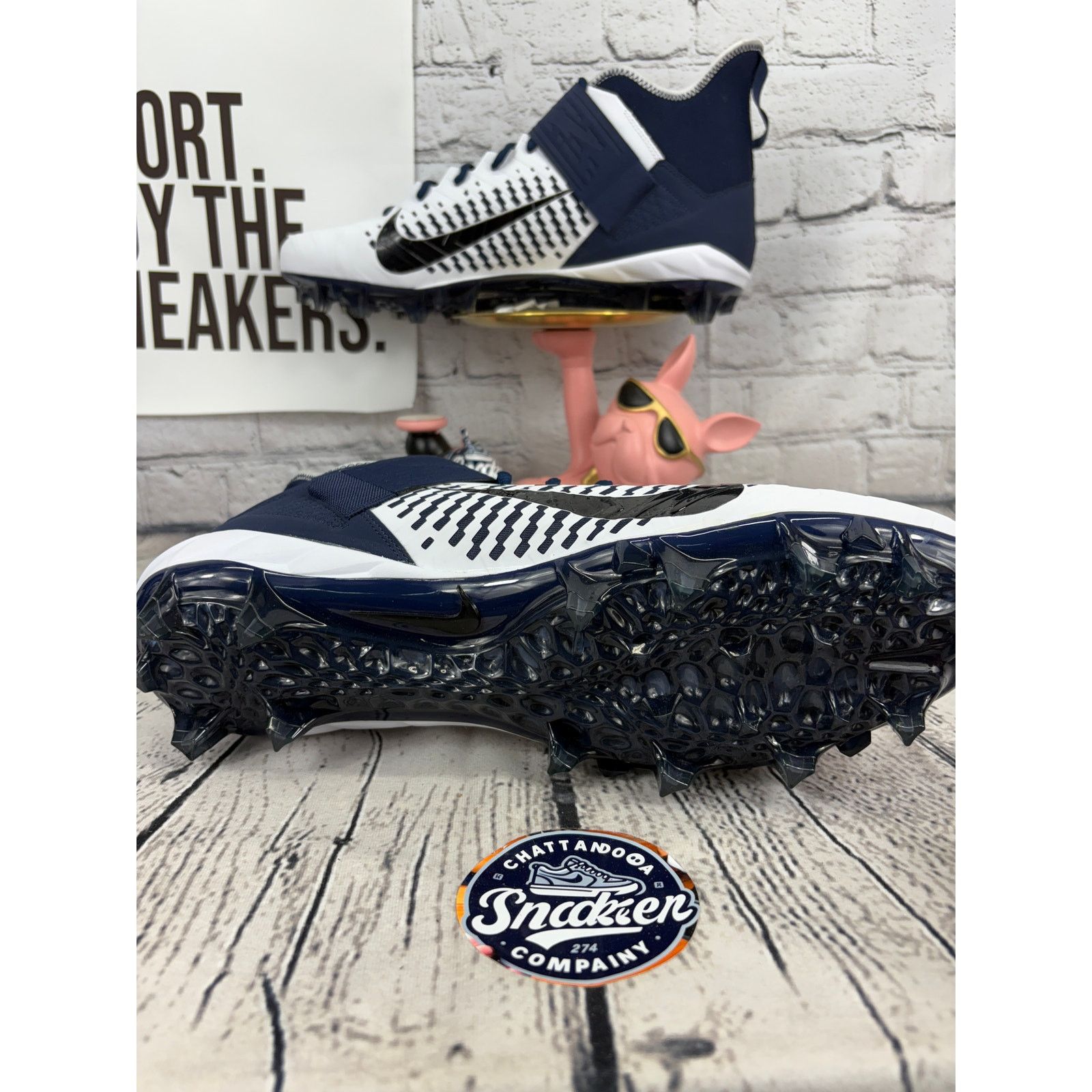 Nike Nike Alpha Menace Pro 2 Mid Mens 17 Blue Football Cleats Size US 15 / EU 48 - 7 Thumbnail