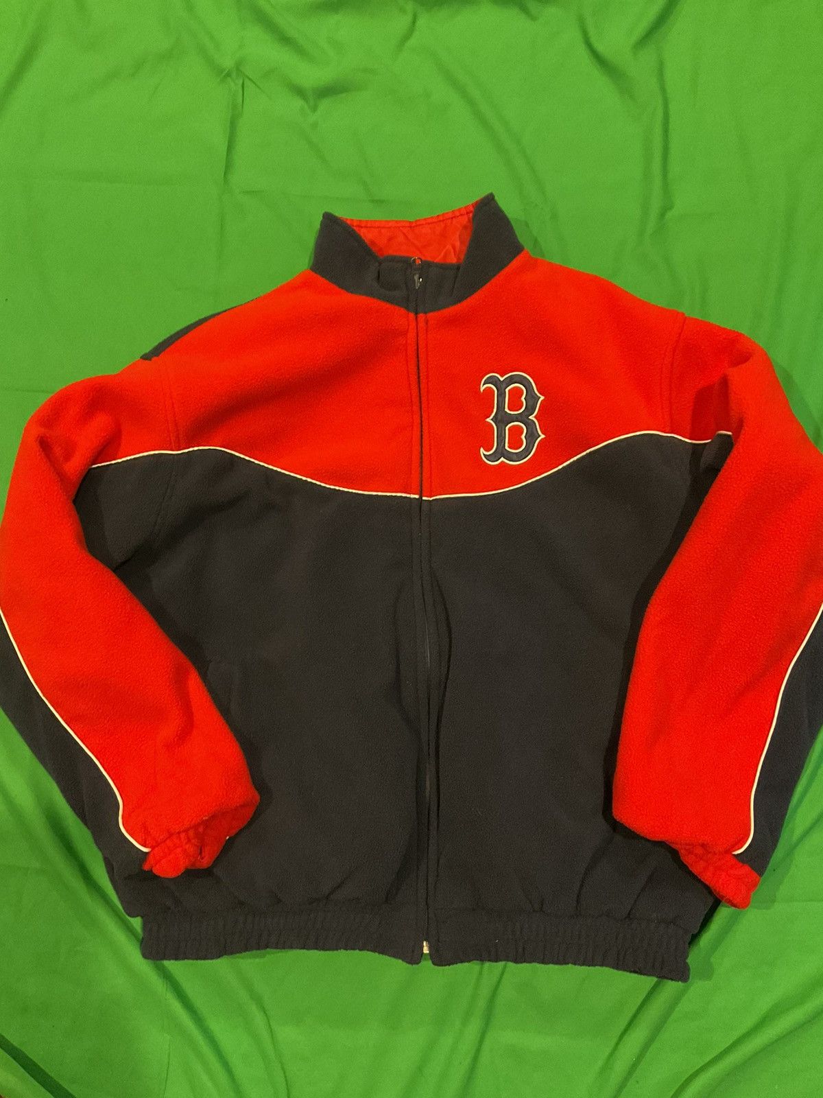 MLB × Vintage Vintage Boston Red Sox windbreaker reversible jacket Size US L / EU 52-54 / 3 - 3 Thumbnail