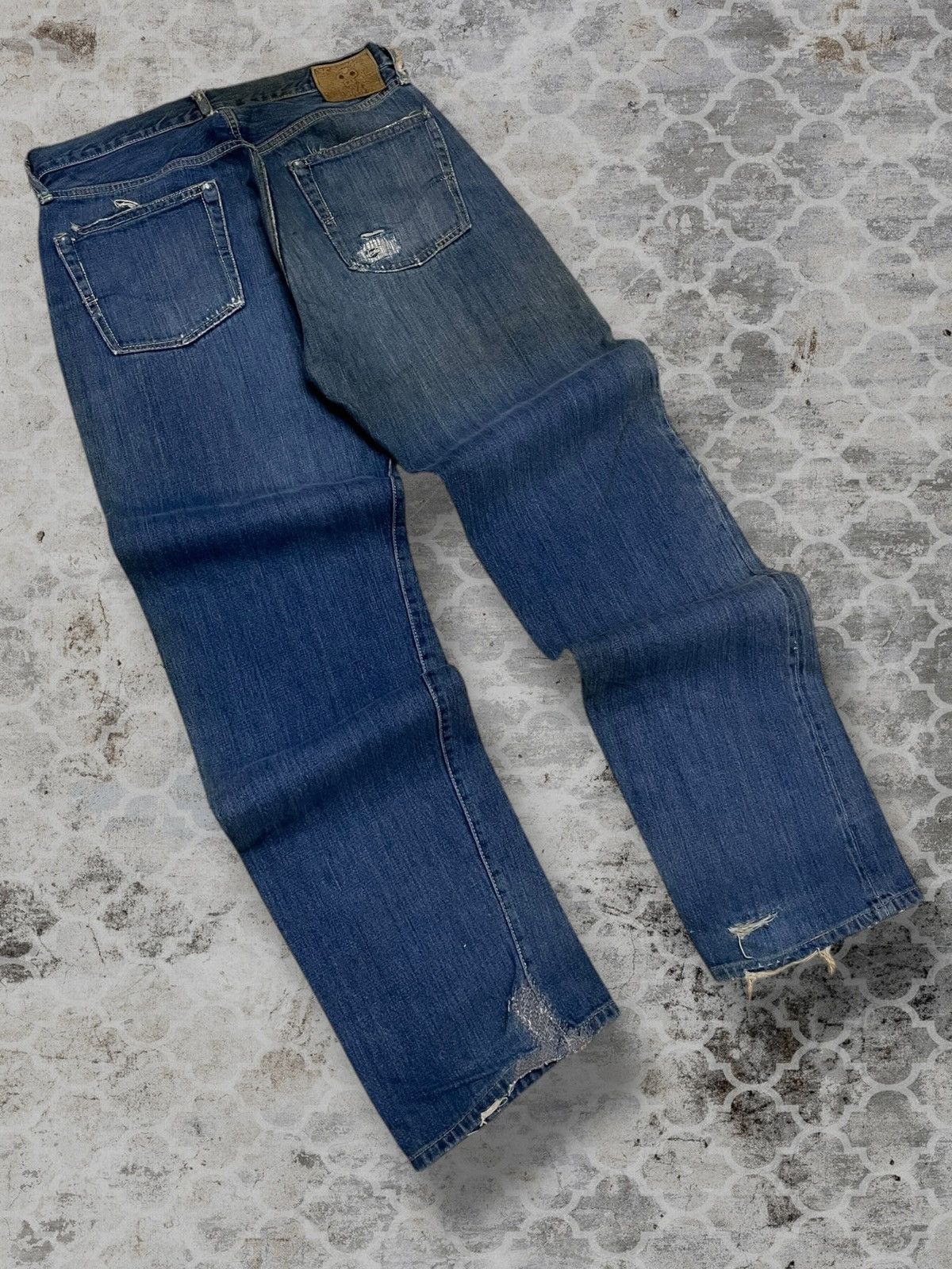 Japanese Brand Vintage 90s Designer Hoggs By Nephentes Selvedge Distressed Size US 29 - 14 Thumbnail