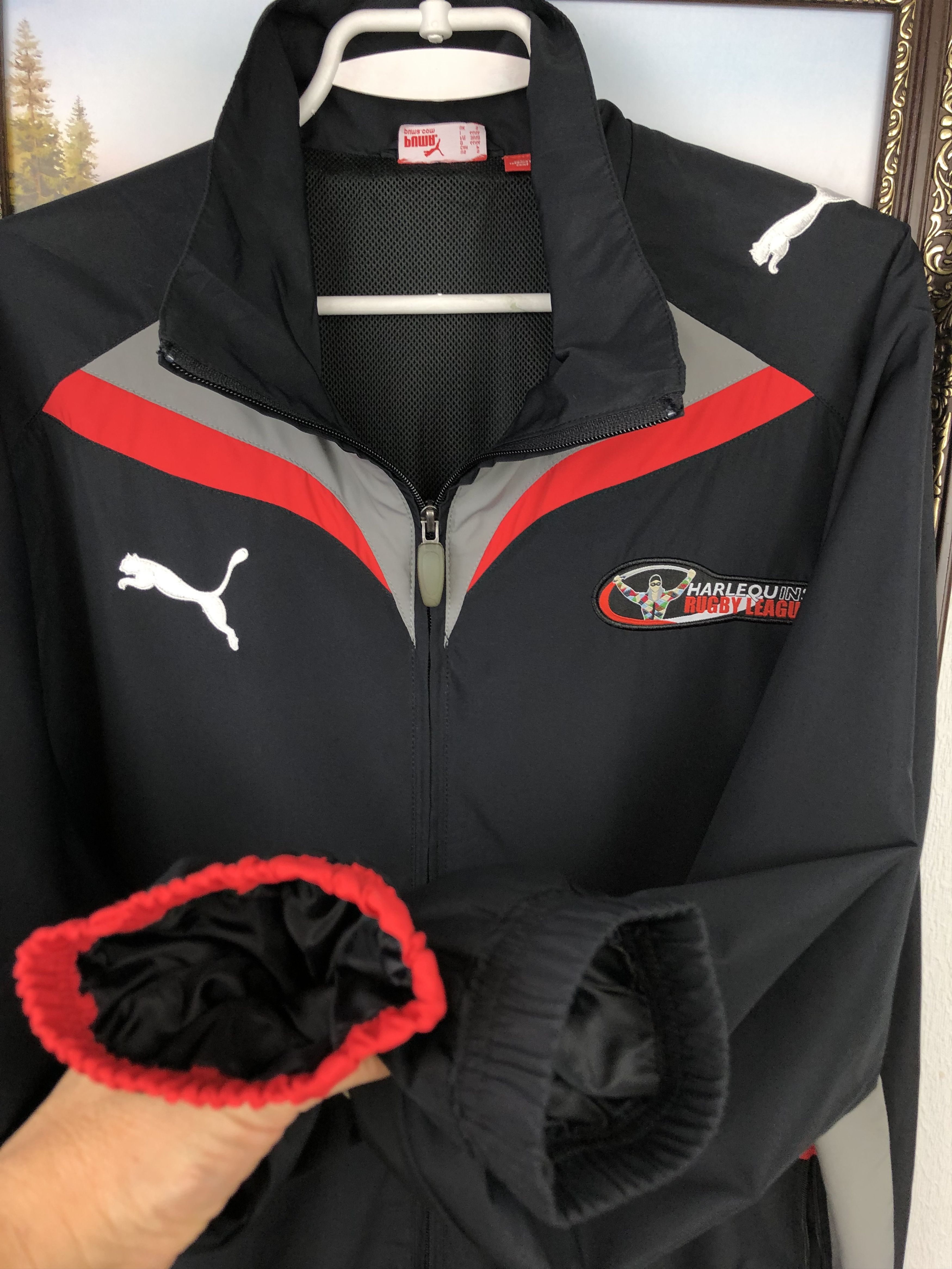 Other Harlequins Rugby Union Jacket Puma Mens Track Top Black Size US S / EU 44-46 / 1 - 7 Thumbnail