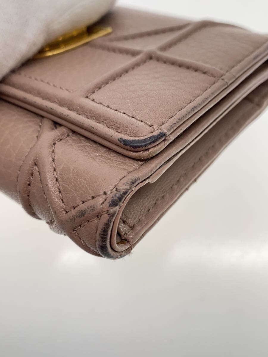 Dior Dior Leather Tri-Fold Wallet Pink Size ONE SIZE - 7 Thumbnail
