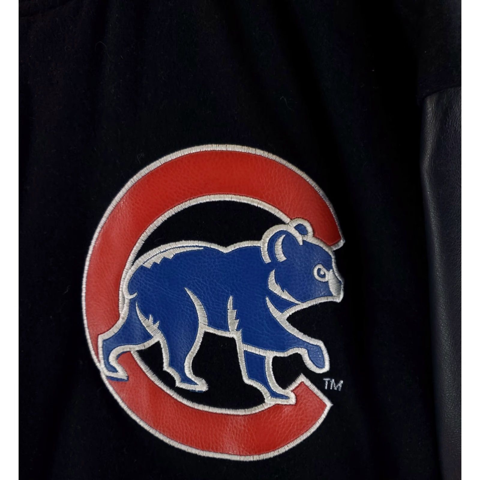 Hamilton VINTAGE Chicago Cubs Jeff Hamilton Wool Leather Reversible Bomber Jacket Blue Mens M Size US M / EU 48-50 / 2 - 2 Thumbnail