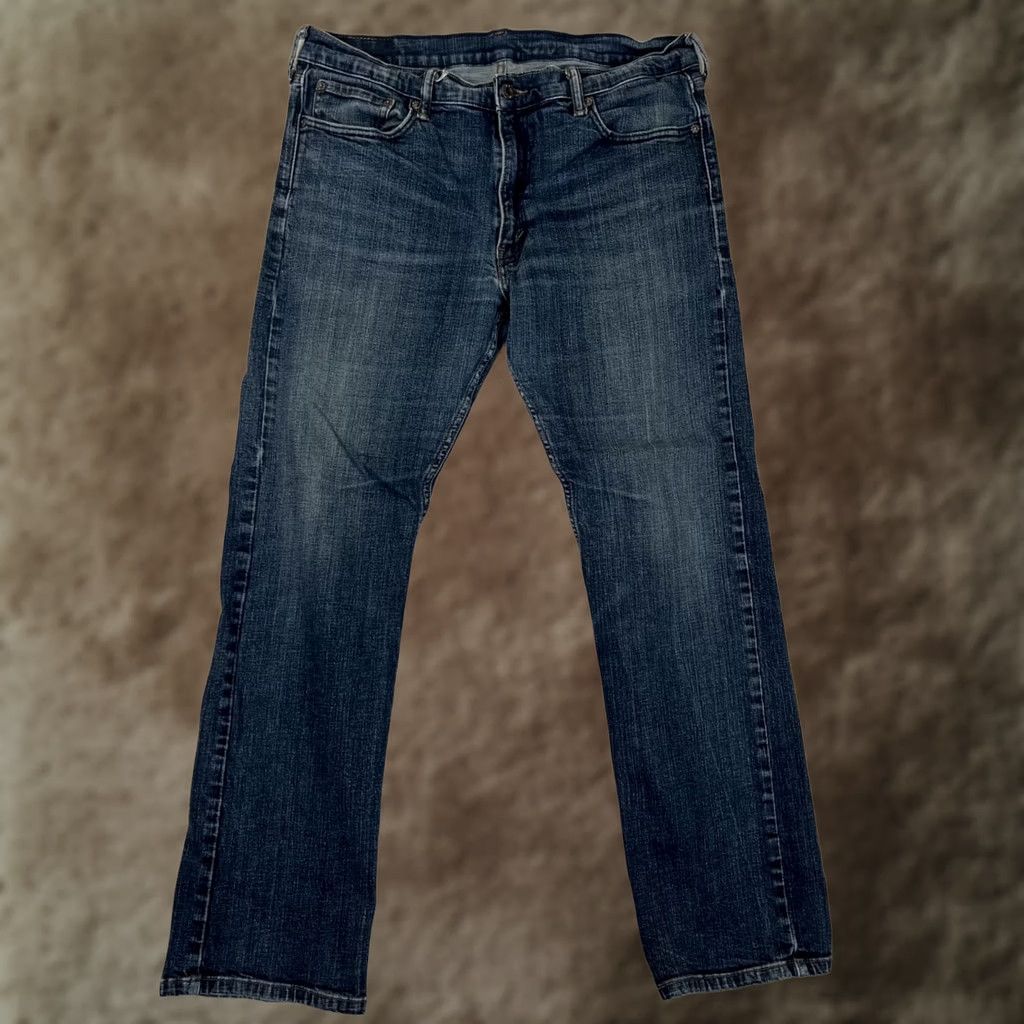 Levi's Levi’s 514 Jeans Regular 36x32 Denim Blue Medium Wash 5-Pocket Logo USA 90s Size US 36 / EU 52 - 1 Thumbnail
