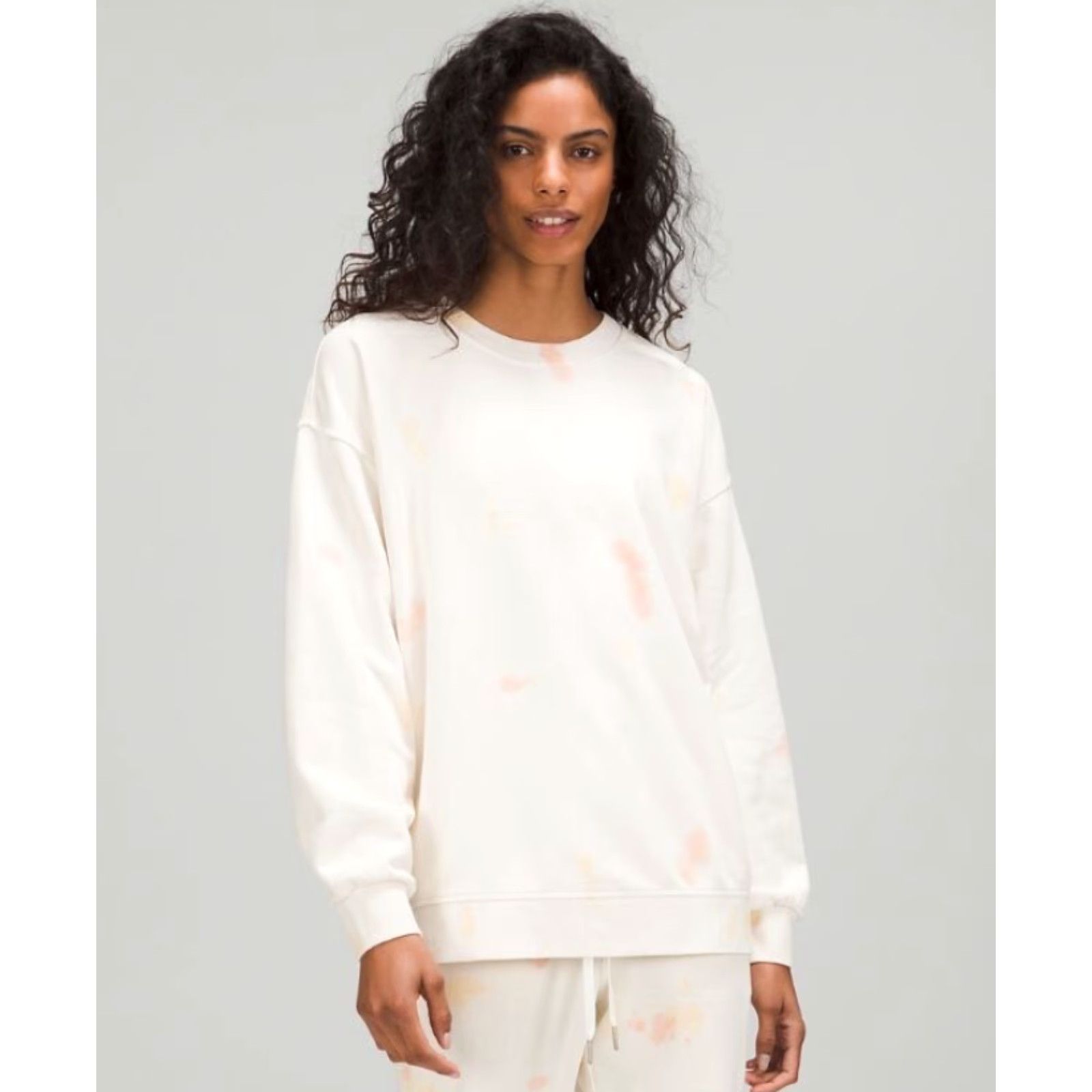 Lululemon Lululemon Sweatshirt Small White Tie Dye Oversized Activewear Women Crew Neck Pullover Athletic Running & Jogging 6? Size S / US 4 / IT 40 - 2 Thumbnail