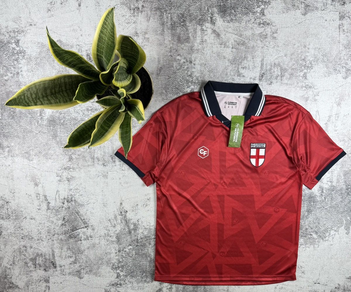 Vintage England Retro Classicos De Futebol NEW Men Vintage Soccer Football Shirt Jersey Size US M / EU 48-50 / 2 - 1 Thumbnail