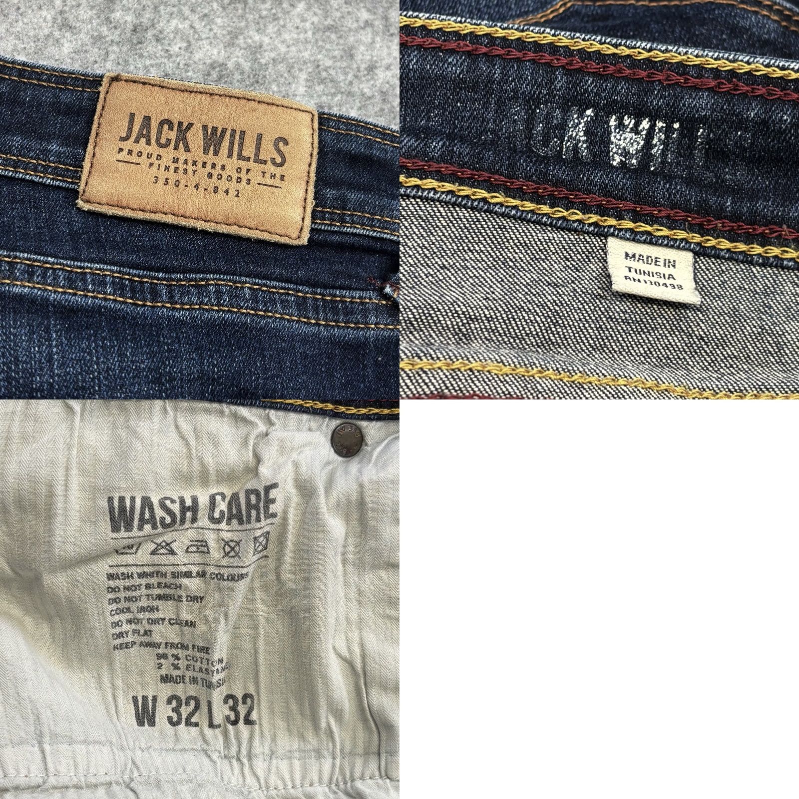 Jack Wills Jack Wills Jeans Skinny Jeans W32” L32” Men Blue Button Fly Pant Denim - 5-Pocket Design Regular Waist Vintage No (Used) Size US 32 / EU 48 - 8 Thumbnail