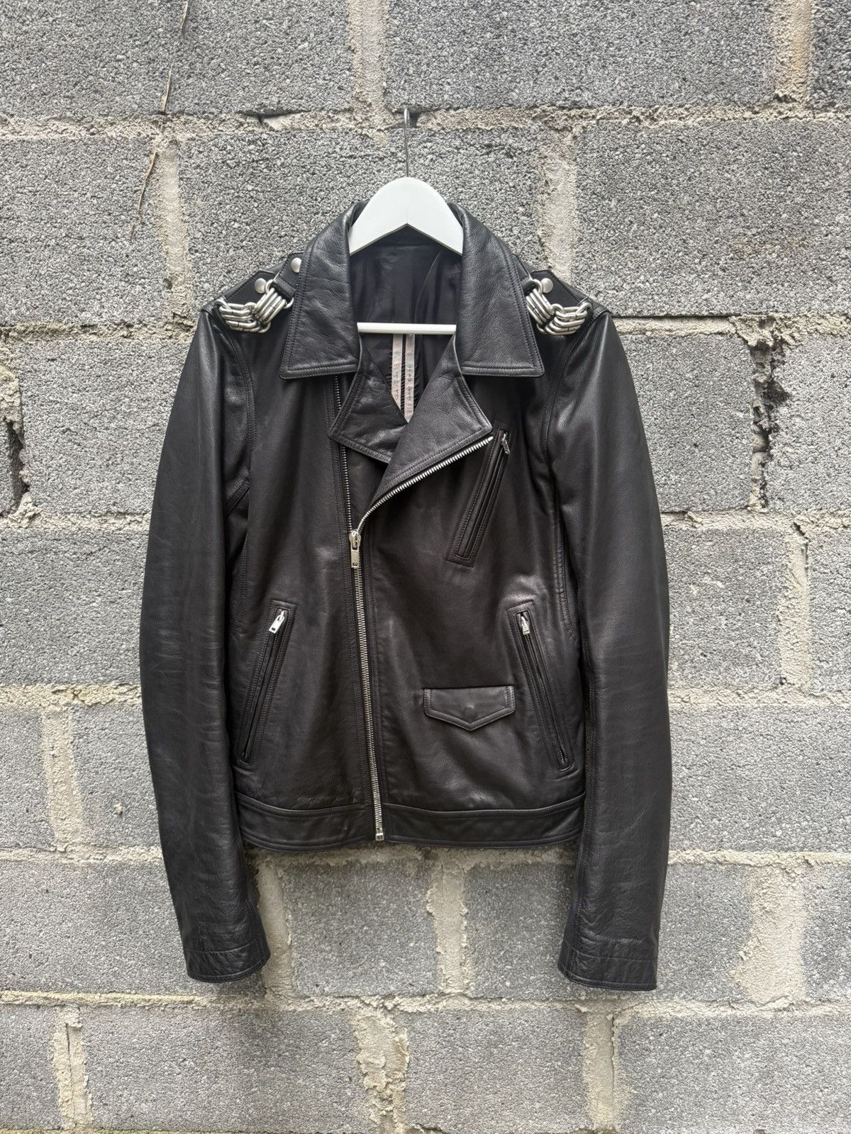 Rick Owens: Men's Bauhaus Stooges Leather Jacket (Black