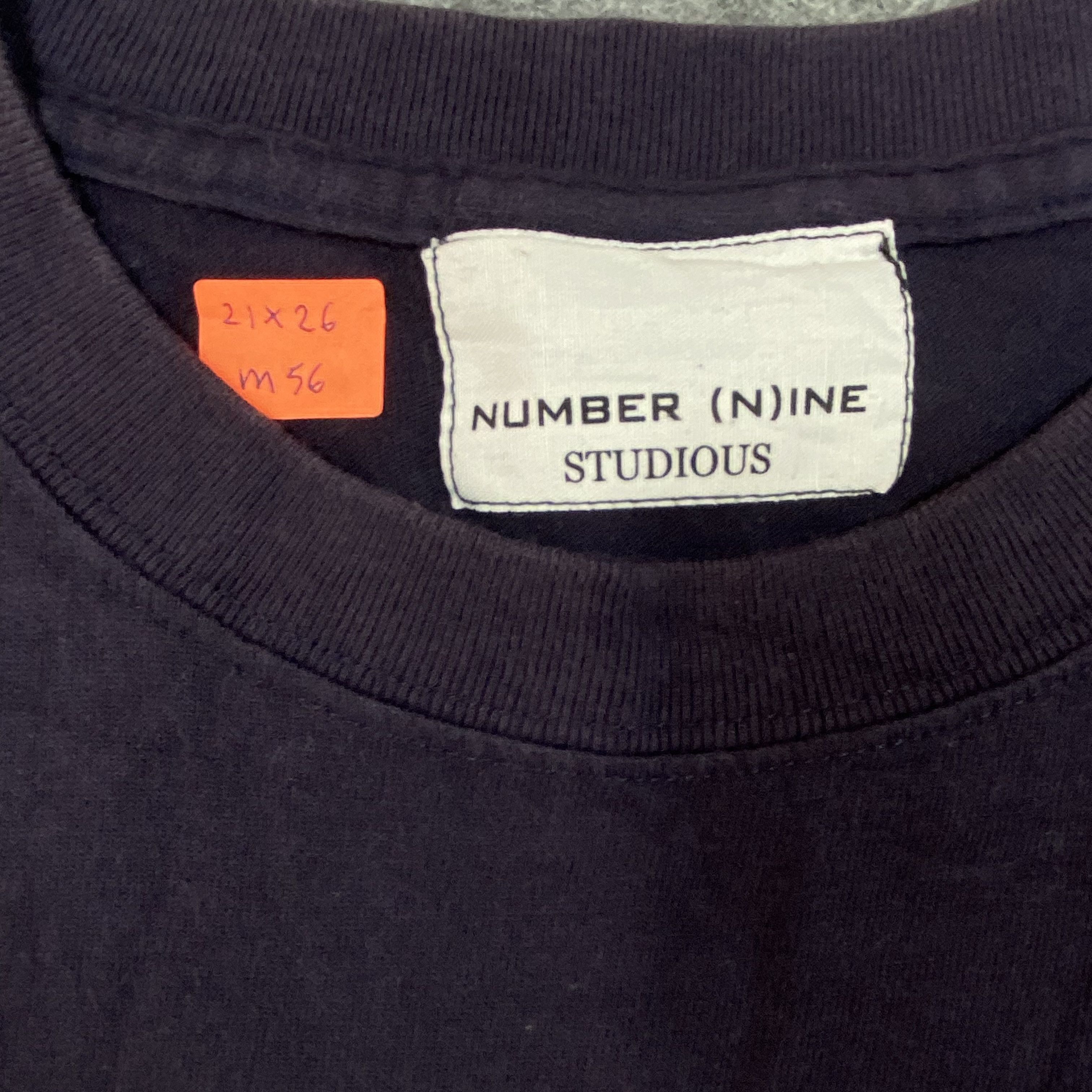 Number (N)ine RARE Number (N)ine x Studious Guitar Pick Logo T-Shirt -M056 Size US M / EU 48-50 / 2 - 4 Thumbnail