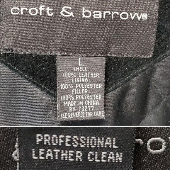 Croft & Barrow × Vintage Vintage 90s y2k Black Suede Leather Aviator Distress Bomber Size US L / EU 52-54 / 3 - 5 Thumbnail