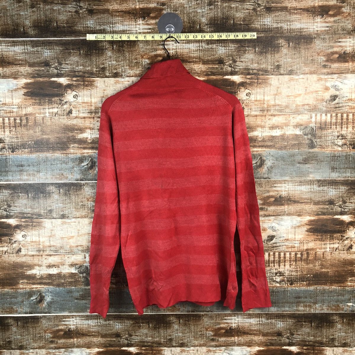 Solid and Striped DL Fam Lock Red Stripe Turtle Neck Knitwear #C676 Size US L / EU 52-54 / 3 - 12 Thumbnail