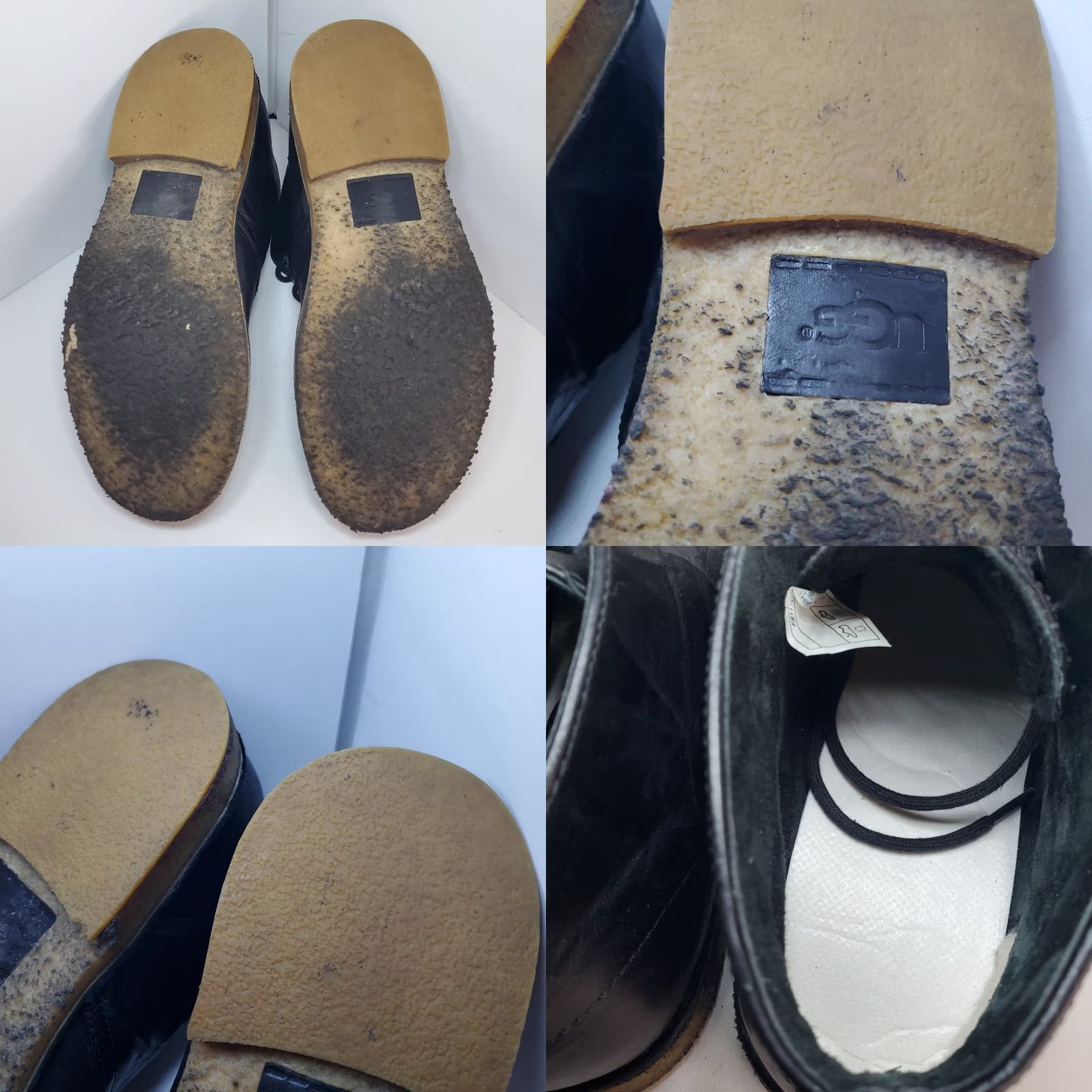 Ugg UGG Leighton Chukka Boots Mens Sz 8.5 Black Leather Ankle Classic Shoes Leather Outsole Cushioned Casual Shoes Mens Size US 9 / EU 42 - 8 Thumbnail