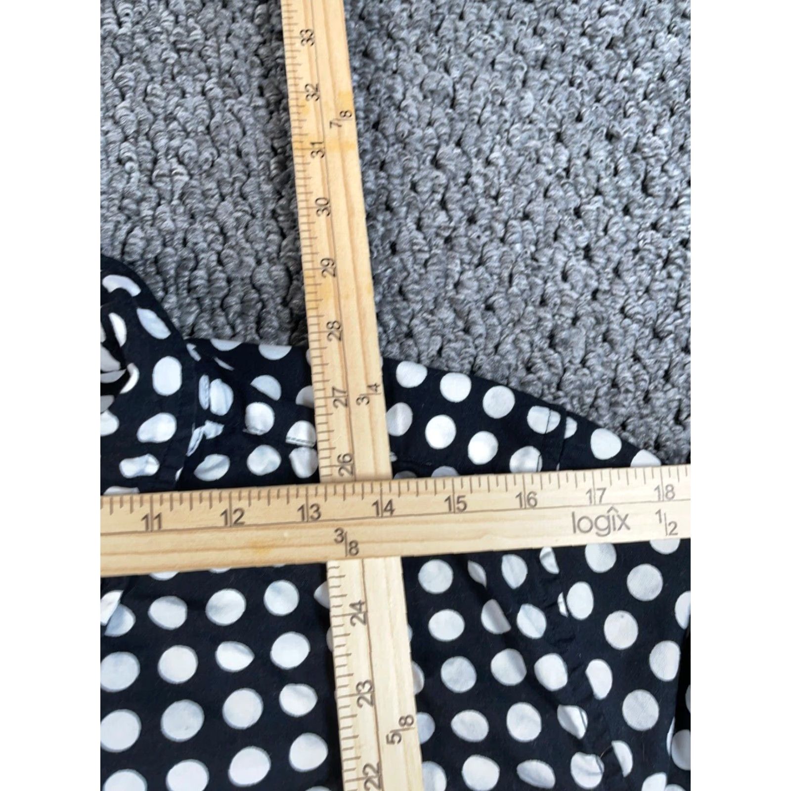 Vintage Kidrobot Shirt Adult Medium Black White Polka Dot Button Down Collar Cotton Mens Size US M / EU 48-50 / 2 - 7 Thumbnail